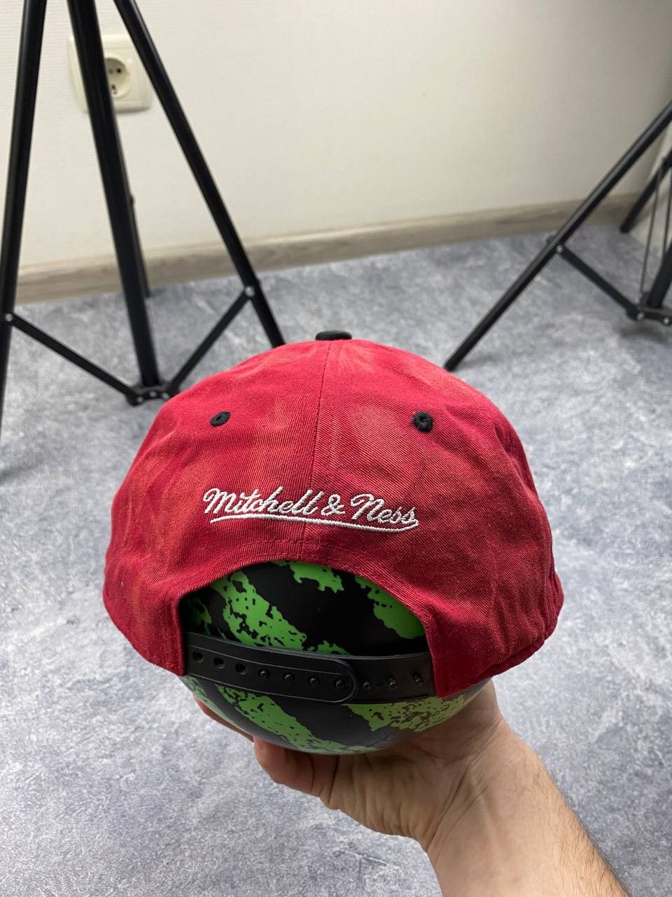 Mitchell & Ness × NBA Miami heat custom cap Mitchell & ness hand made faded Size ONE SIZE - 5 Thumbnail