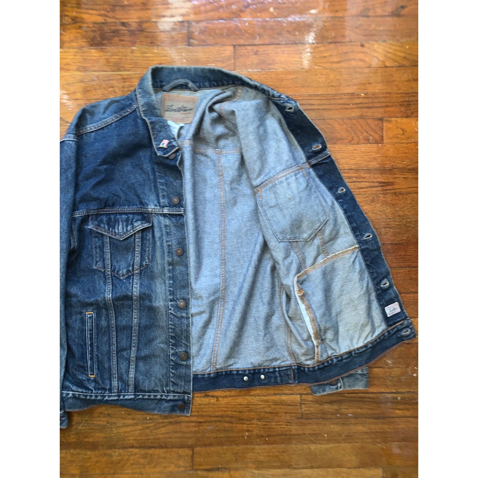 Levi's Levi Strauss Signature Denim Jacket Mens XL Medium Dark Wash Size US XL / EU 56 / 4 - 5 Thumbnail