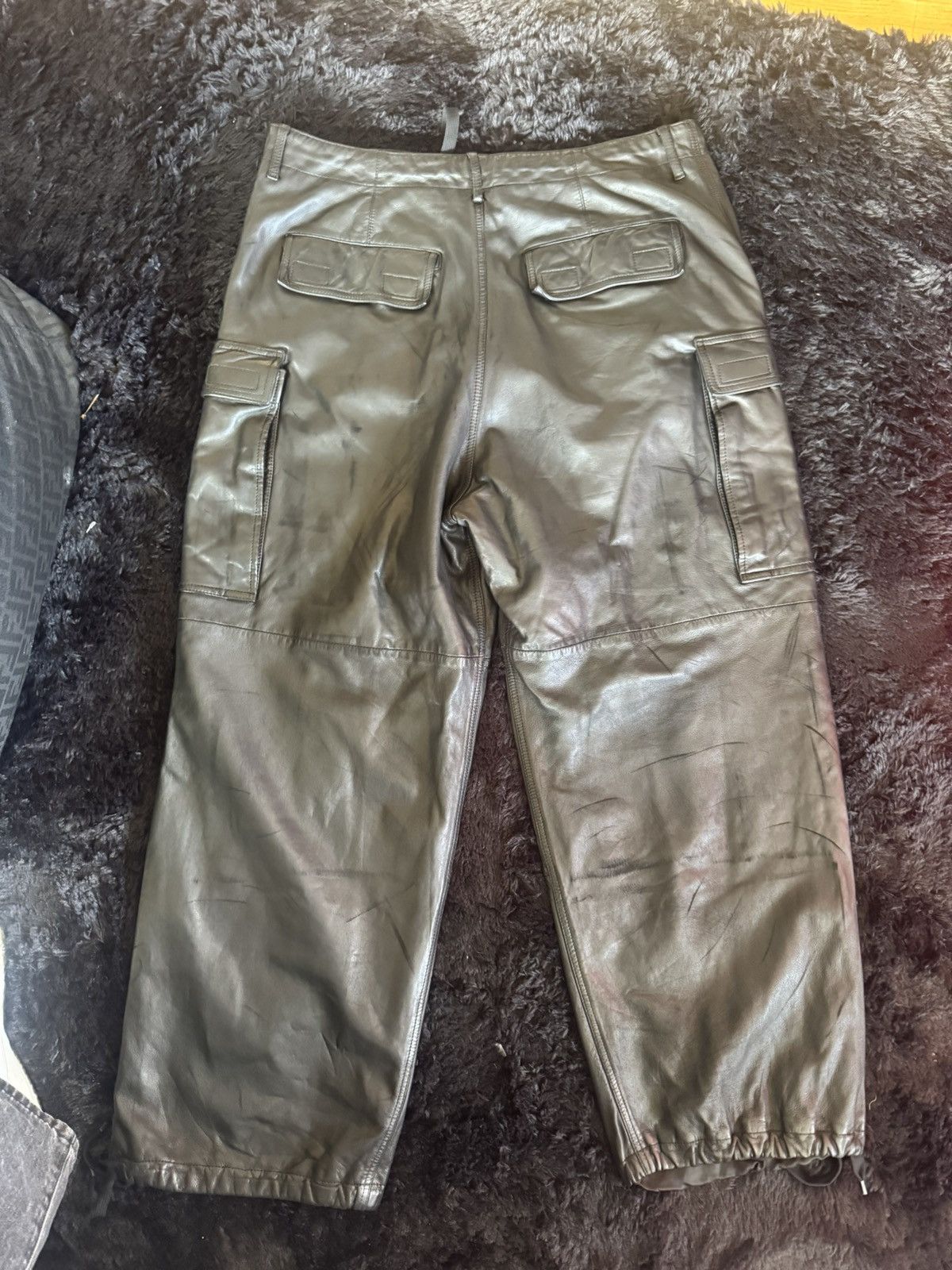 Balenciaga Balenciaga mens leather cargo pants 34 Size US 34 / EU 50 - 2 Thumbnail