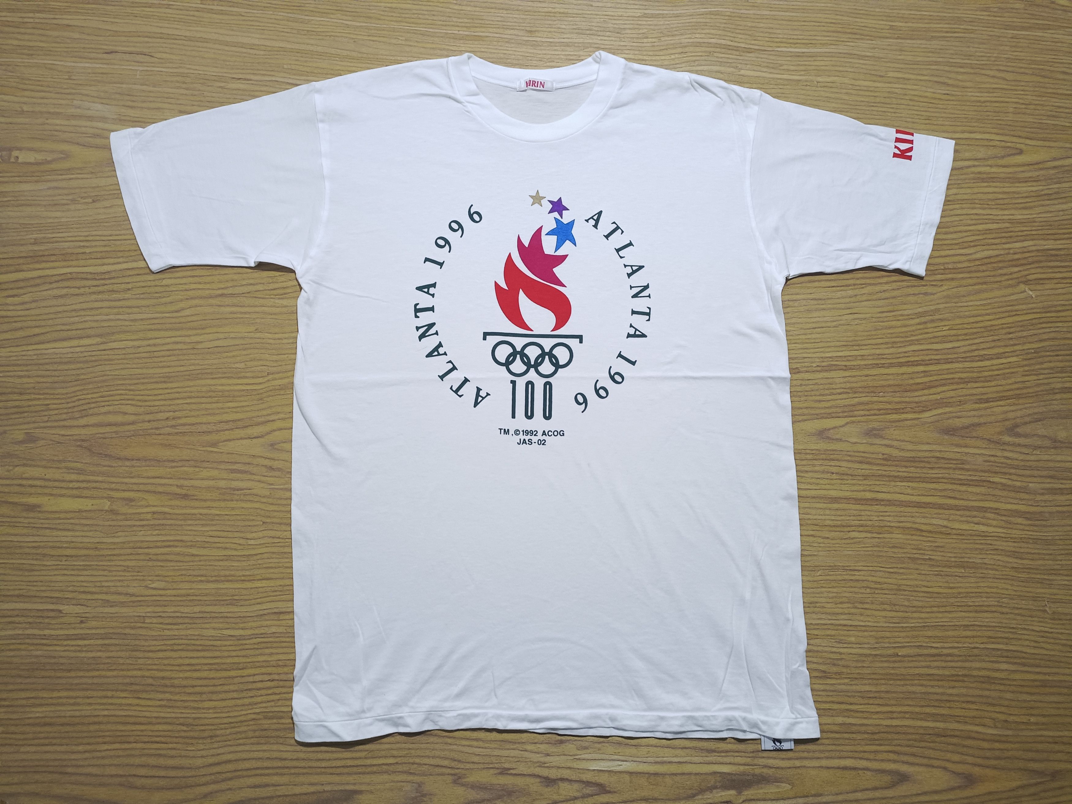 Vintage 1996 Olympic Games Atlanta Kirin BeerTshirt Size US M / EU 48-50 / 2 - 1 Thumbnail