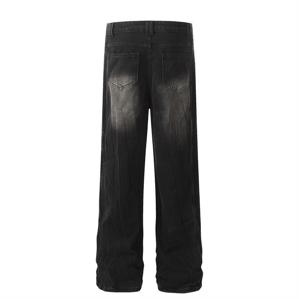 Japanese Brand × Jean Contrast color distressed punk washed loose jeans Size US 32 / EU 48 - 3 Thumbnail
