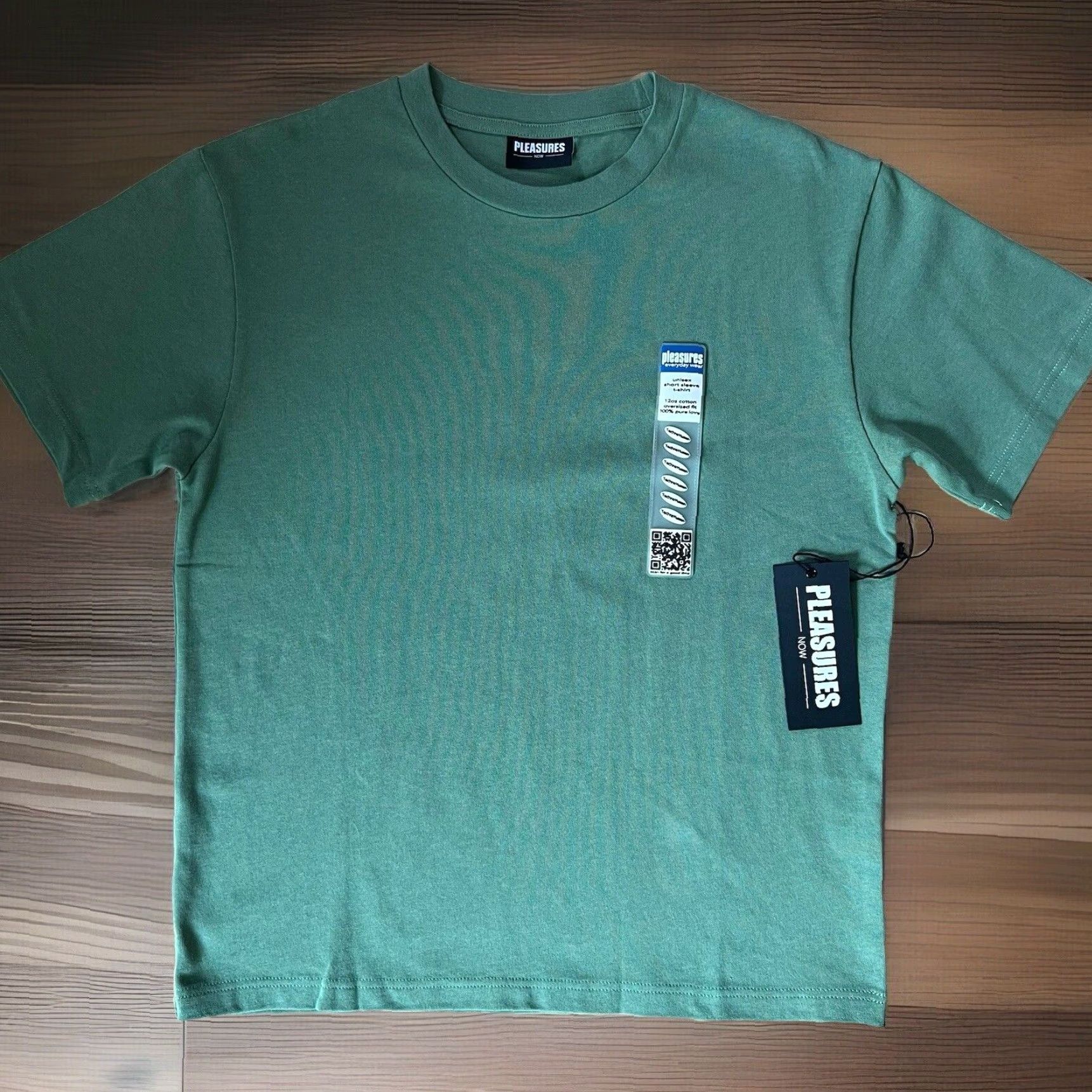 Pleasures Pleasures Boxy Shirt Small Green T-Shirt Short Sleeve Cotton Men USA Logo Round Neck All Seasons Size US S / EU 44-46 / 1 - 2 Thumbnail