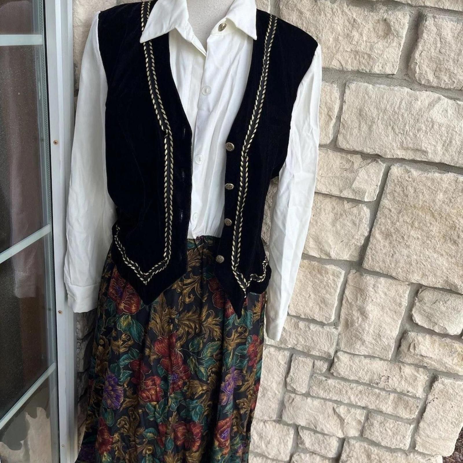 Alexis Mabille Vtg Alexis petite Fashions vintage Dress in USA medium. Size L / US 10 / IT 46 - 3 Thumbnail