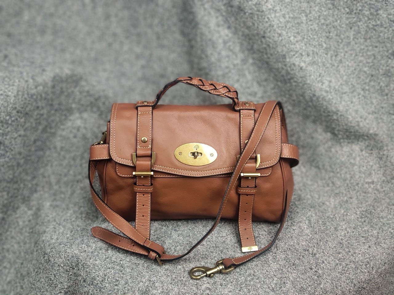 Mulberry Mulberry Alexa Satchel leather shoulder Crossbody HandBag Size ONE SIZE - 3 Thumbnail