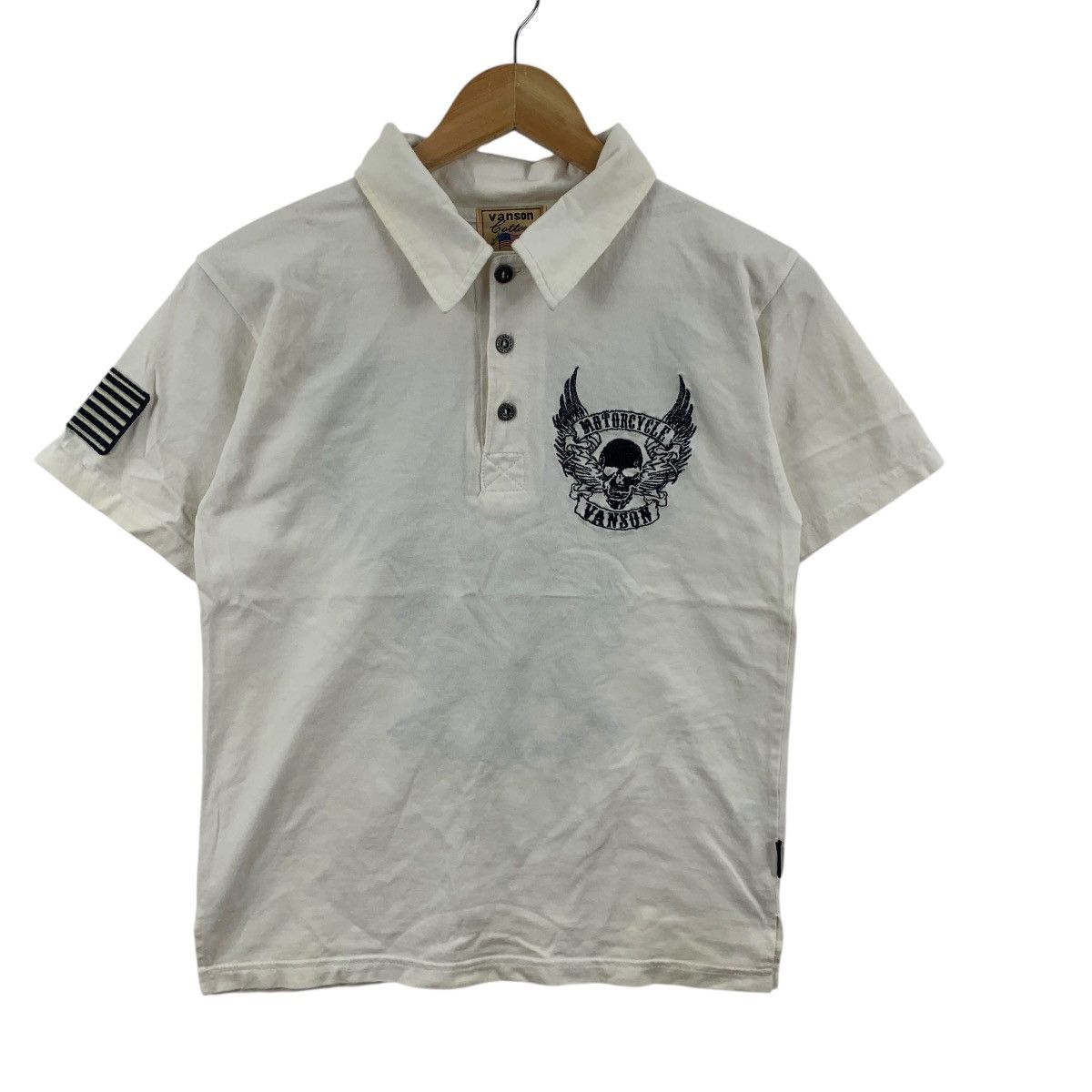 Vanson Leathers Vintage VANSON LEATHER MOTORCYCLE Custom Made Polo Tee Shirt Size S / US 4 / IT 40 - 4 Thumbnail