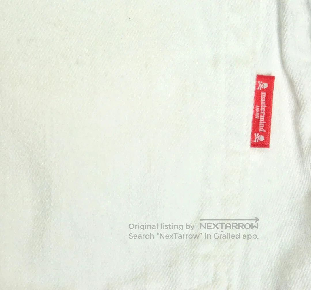 Mastermind Japan White Denim Pants with Red Stripes Size 30. Size US 30 / EU 46 - 8 Thumbnail