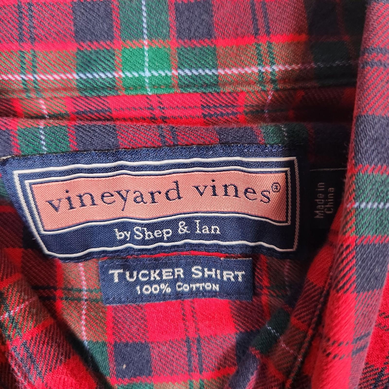 Vineyard Vines Vineyard Vines Plaid Flannel Tucker Shirt Mens Size Medium Size US M / EU 48-50 / 2 - 5 Thumbnail