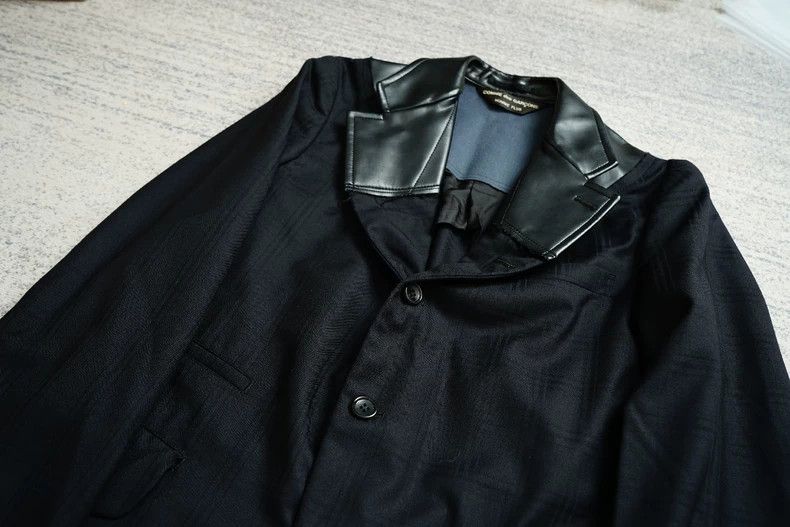 Comme des Garcons Comme des Garcons Armor season leather collar splicing sui Size US S / EU 44-46 / 1 - 3 Thumbnail