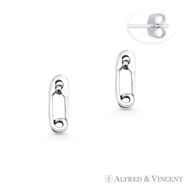Other Baby Diaper Safety Pin Charm Stud Earrings Size ONE SIZE - 1 Preview