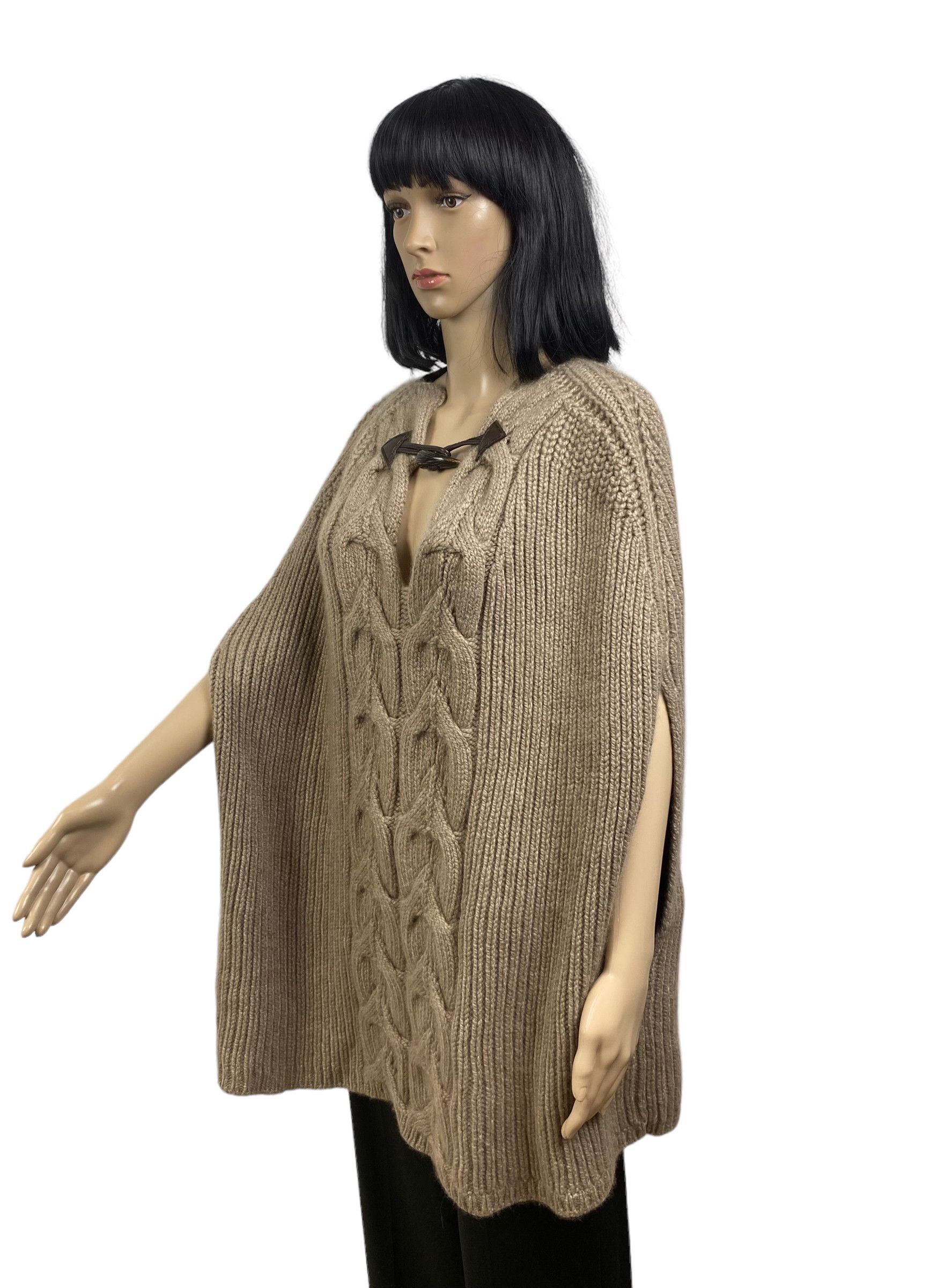 Designer fogal poncho jacket 100% cashmere size M Size M / US 6-8 / IT 42-44 - 8 Thumbnail