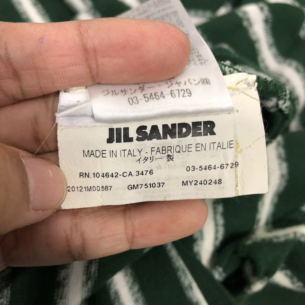 Jil Sander 🔥JILL SANDER POLO STRIPED DESIGN Size US S / EU 44-46 / 1 - 17 Thumbnail