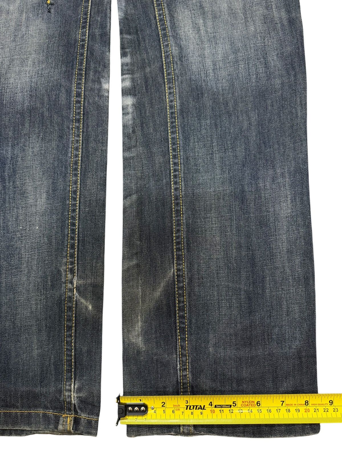 14th Addiction Vintage Y2K Japanese Brand Faded Wash Whiskers Spiral Leg Size US 34 / EU 50 - 12 Thumbnail