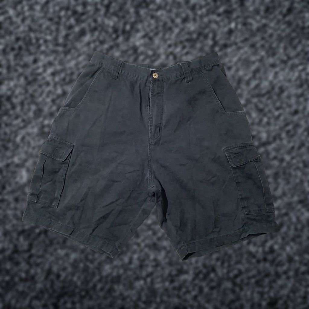 Rusty VINTAGE Rusty Cargo Shorts Mens 33 Navy Blue Cotton Canvas Pockets 9in Inseam Hong Kong Mens Size US 33 - 1 Thumbnail