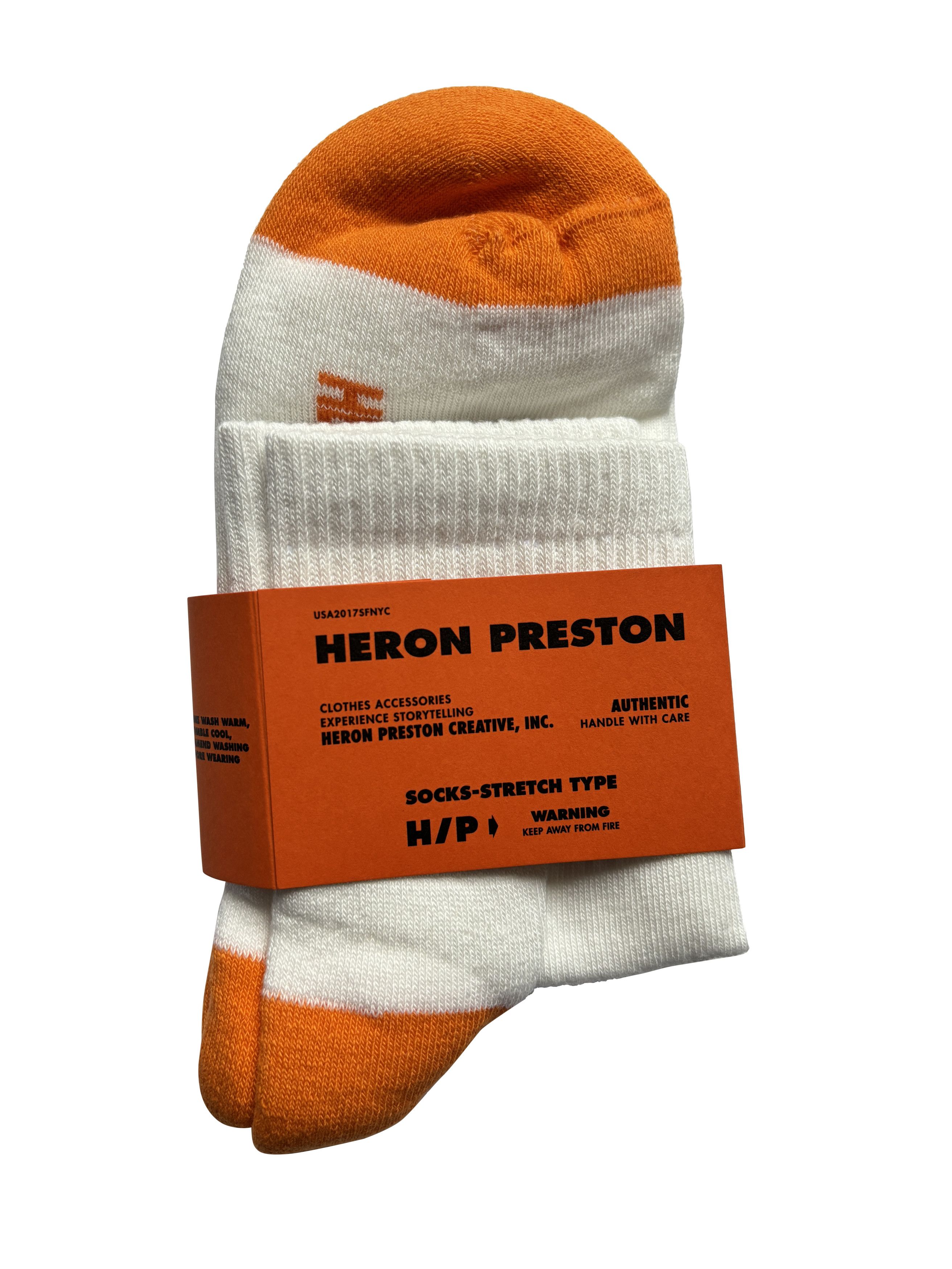 Heron Preston ⚡️QUICK SALE⚡️Heron Preston CTNMB White Logo Socks Size ONE SIZE - 1 Thumbnail