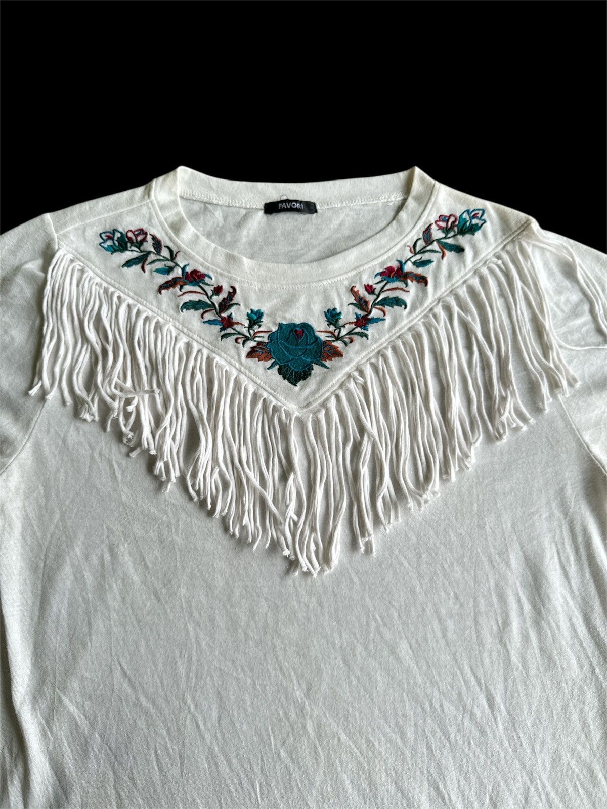 Kapital Favori White Tee Crazy Design . Size US S / EU 44-46 / 1 - 3 Thumbnail