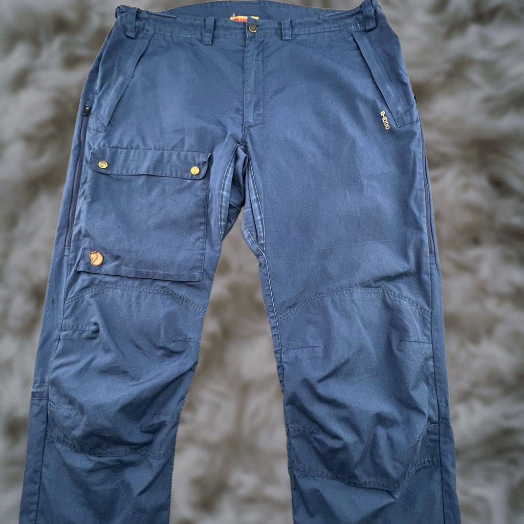 Vintage Fjällräven Singi Trousers Hiking Pants Mens 2XL Trekking Blue G-1000 Outdoor Size US 39 - 1 Thumbnail