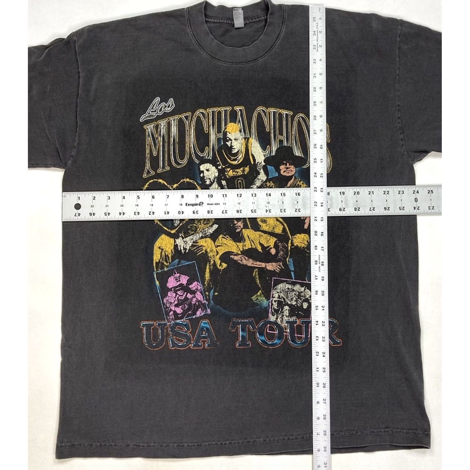 American Apparel VINTAGE Los Muchachos USA Tour 2023 Graphic T-shirt Men XL Music Gray Cotton Crew Neck Short Sleeve Logo T-Shirt 100% AUTHENTIC Mens Size US XL / EU 56 / 4 - 6 Thumbnail