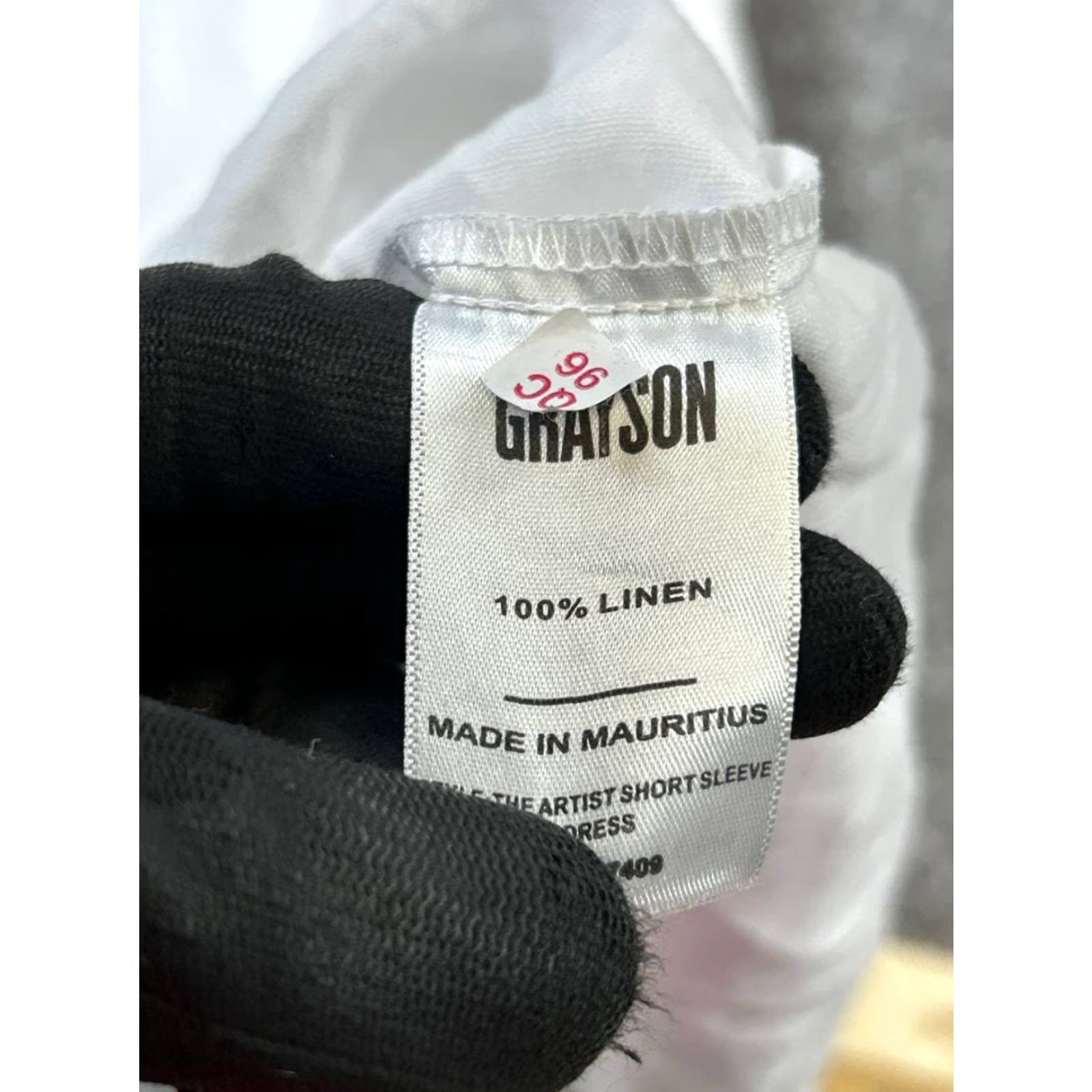 Vintage VINTAGE Grayson Shirt Dress Womens Large White Linen Casual Summer Knee Length Cotton Women's Size L / US 10 / IT 46 - 4 Thumbnail