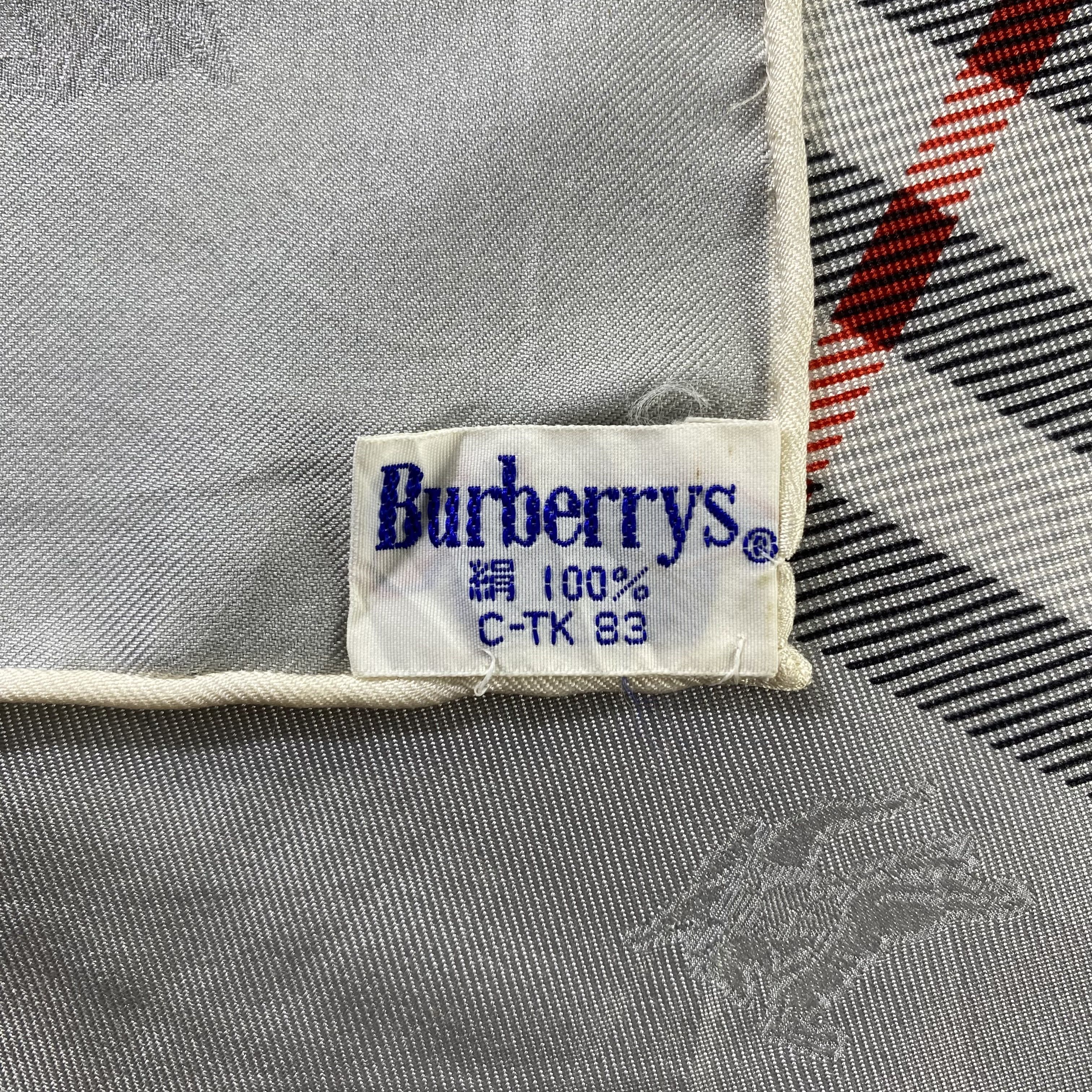 Burberry × Vintage Vintage Burberry Silk Scarf Neck Wrap Muffler Size ONE SIZE - 5 Thumbnail