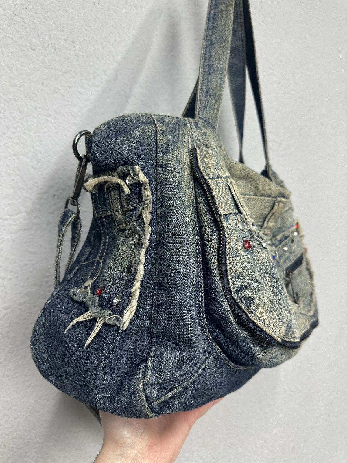 Diesel Vintage Diesel Denim Distressed Style Ifsixwasnine Y2k Dolce Size ONE SIZE - 7 Thumbnail