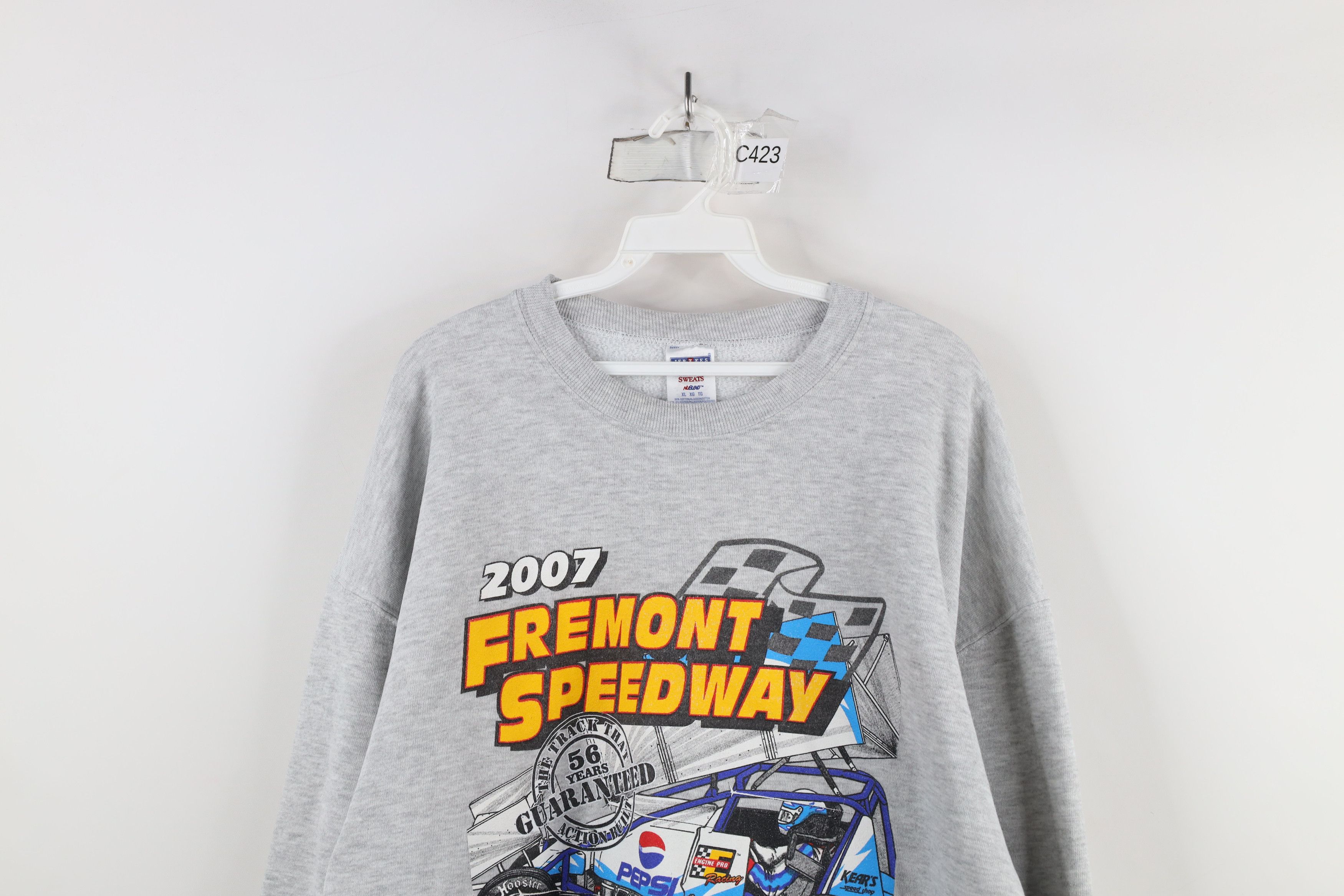 Vintage Vintage Y2K 2007 Fremont Speedway Car Racing Sweatshirt Gray Size US XL / EU 56 / 4 - 2 Thumbnail