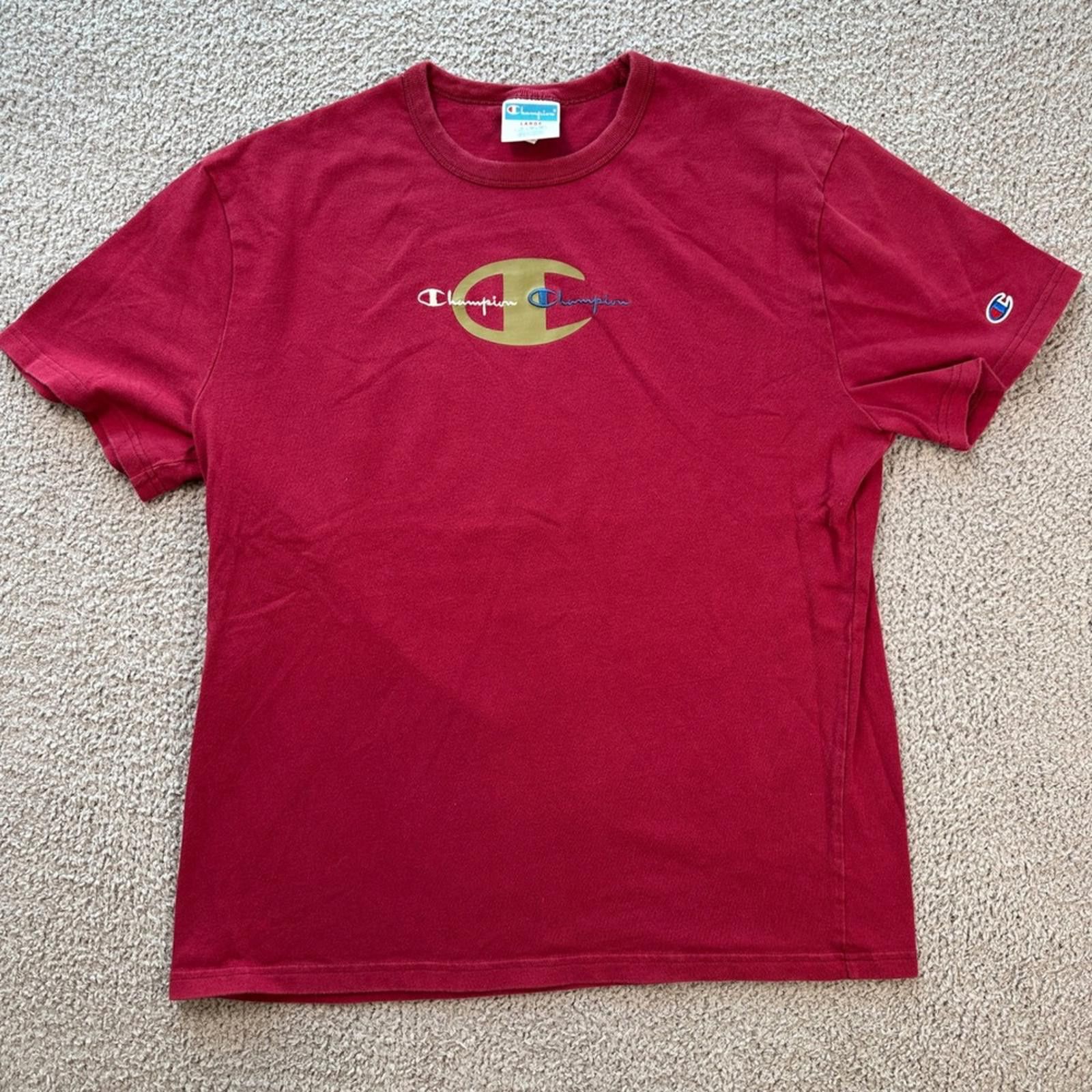 Champion Champion T Shirt Men L Red Graphic Short Sleeve Crewneck Tee Size US L / EU 52-54 / 3 - 1 Thumbnail