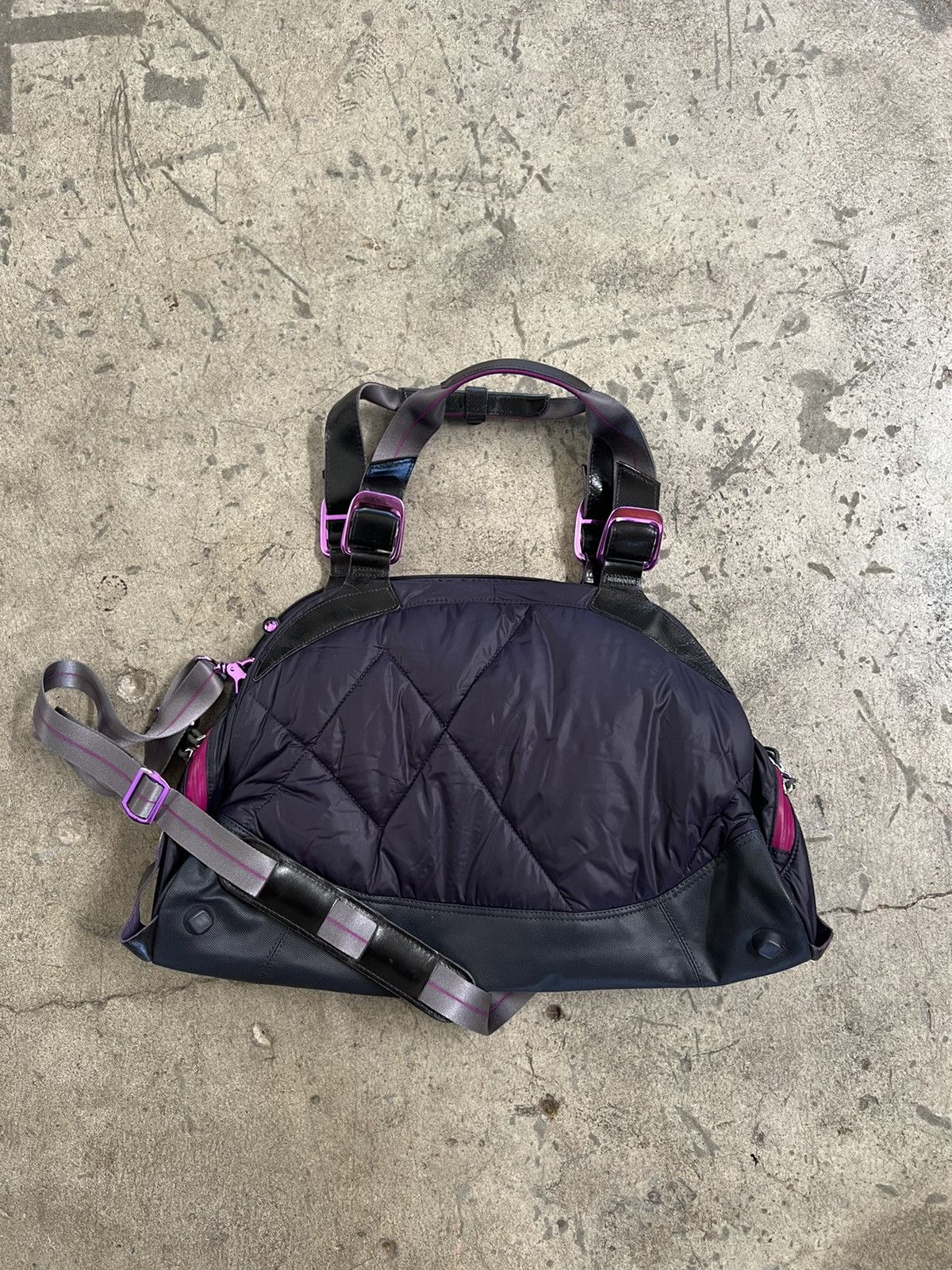Nike Rare Nike Purple quilted overnight bag y2k oversized Size ONE SIZE - 1 Thumbnail
