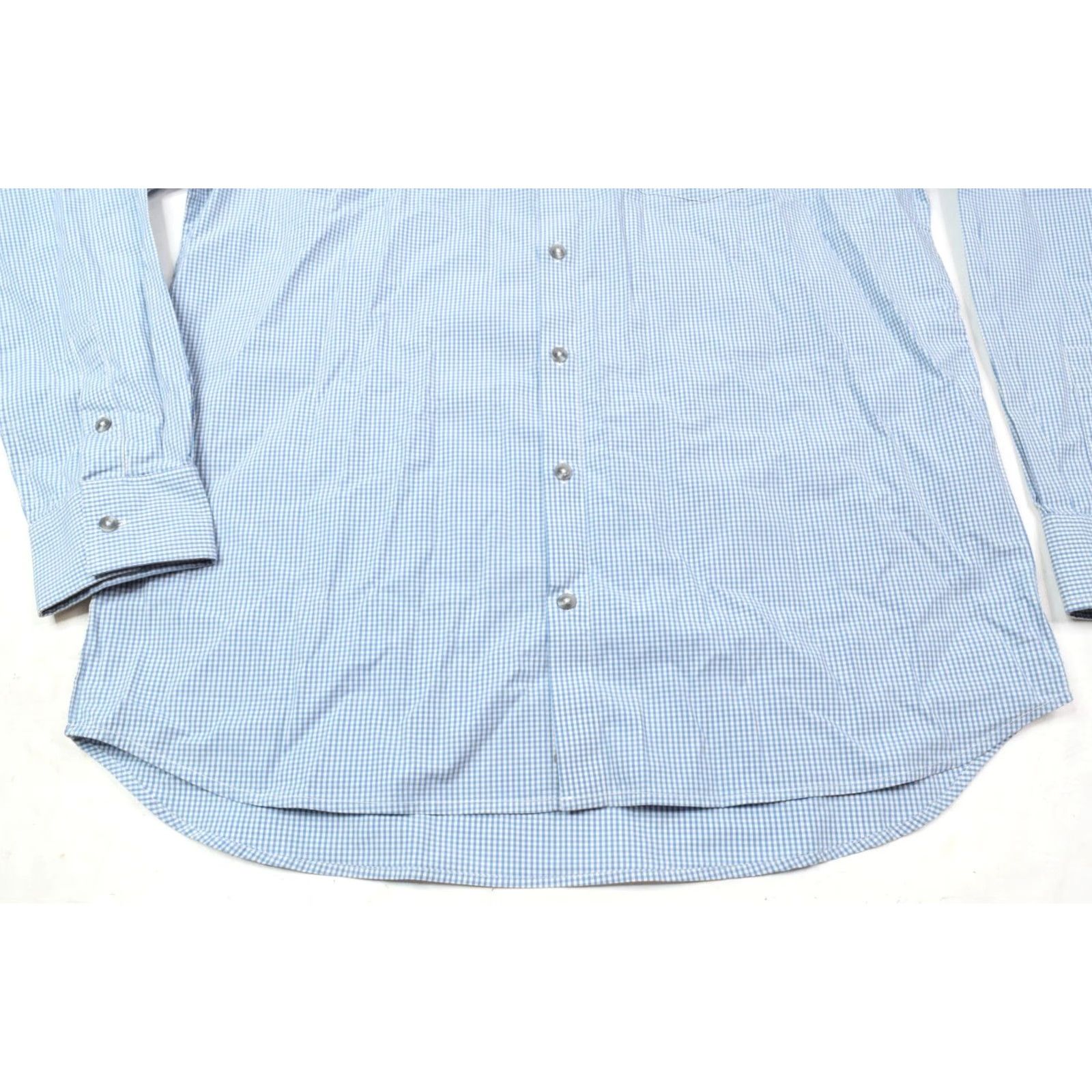 Vintage Ably Filium Activated Shirt Blue White Check Long Sleeve Button-Up XL Mens Size US XL / EU 56 / 4 - 3 Thumbnail