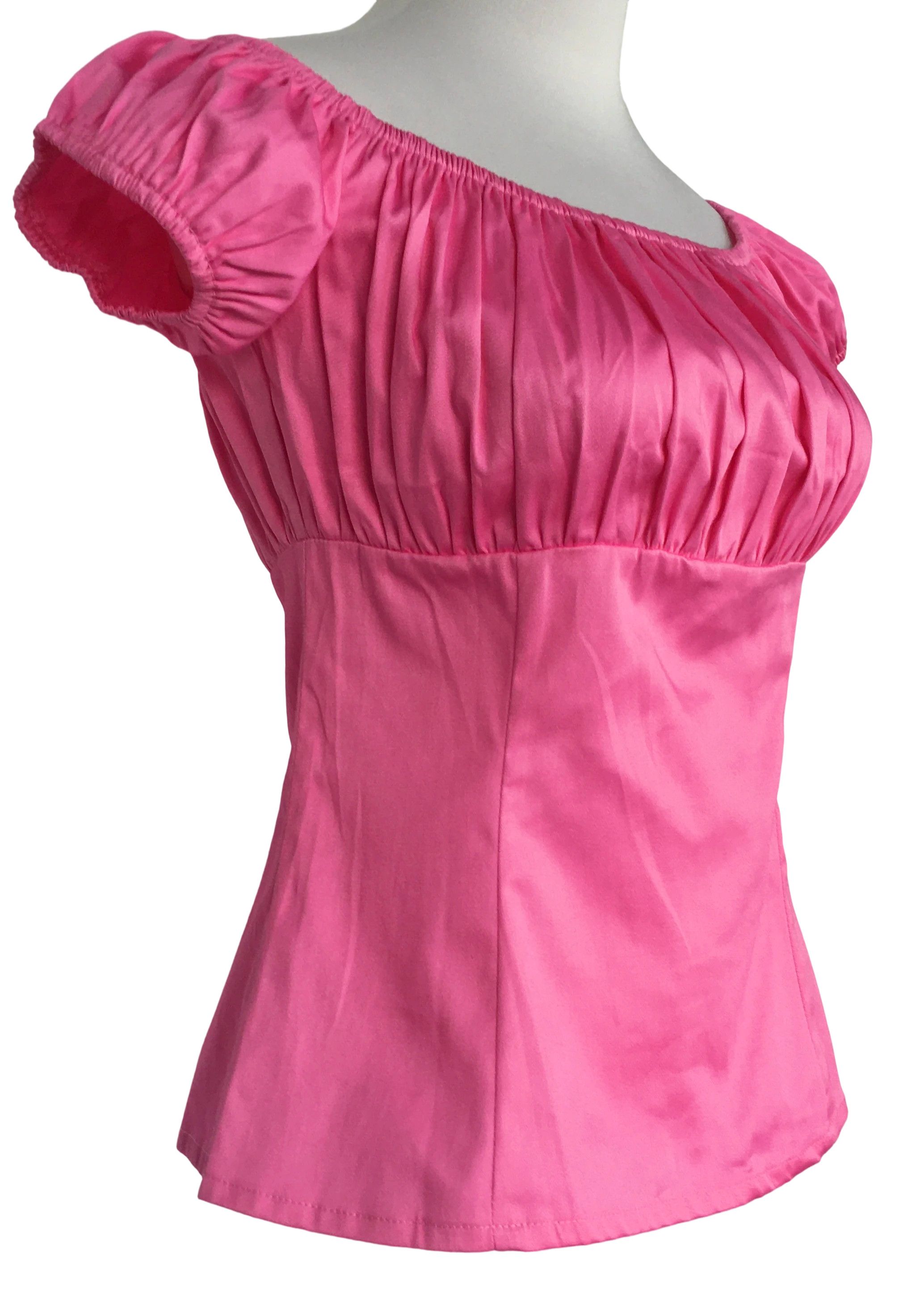 Other Women tops off shoulder slim fit pink blouse Size L / US 10 / IT 46 - 2 Thumbnail