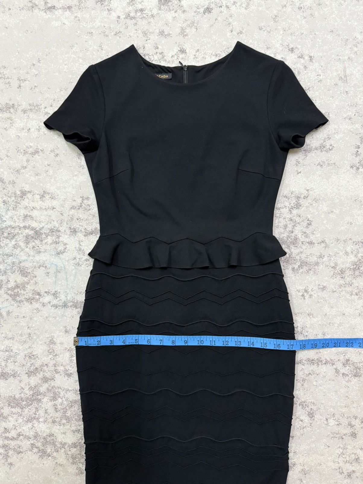 Escada Escada peplum dress with a chevron- pattern skirt Size S / US 4 / IT 40 - 15 Thumbnail