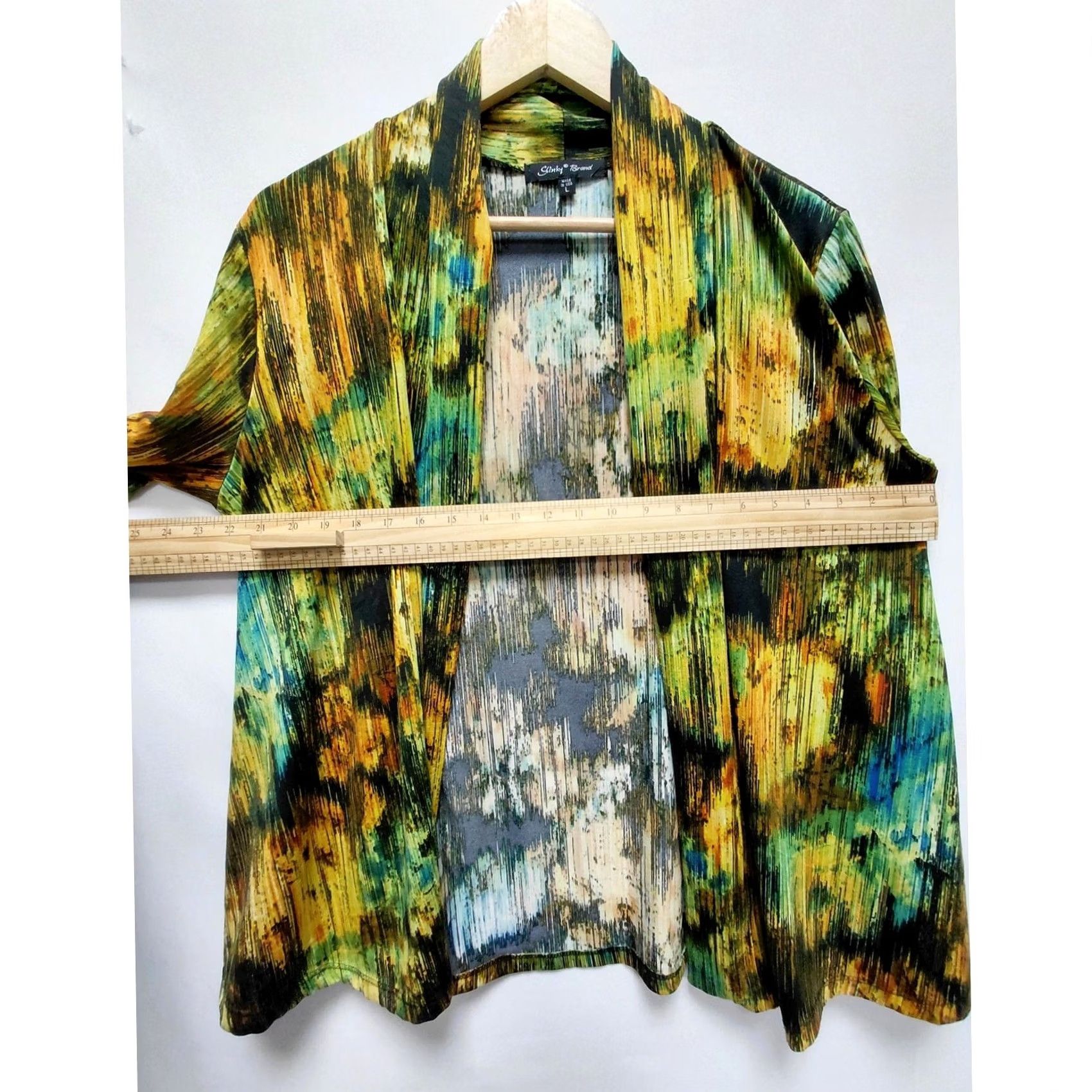 J Brand Slinky Brand Open Front Multicolor Jacket L - USA Made Knit Size L / US 10 / IT 46 - 5 Thumbnail