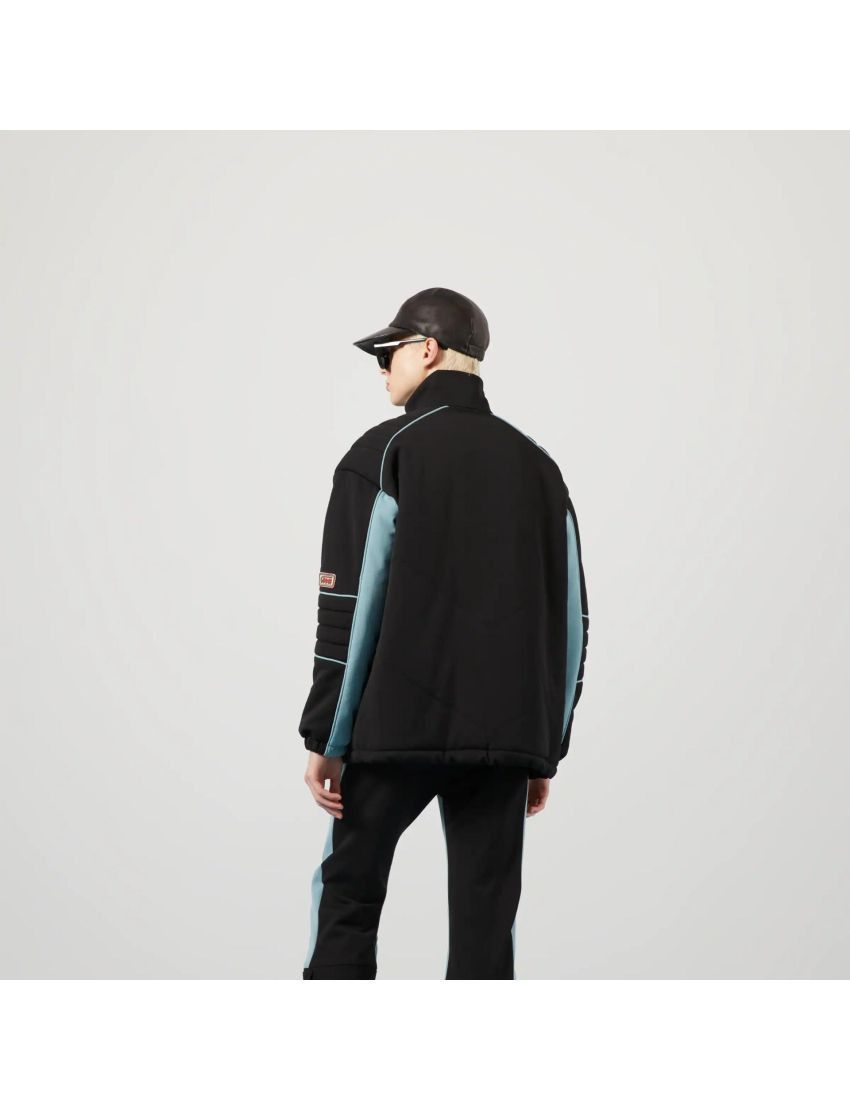 Gucci o1s1wg110125 Technical Nylon Jersey Jacket in Black/Blue Size US L / EU 52-54 / 3 - 5 Thumbnail