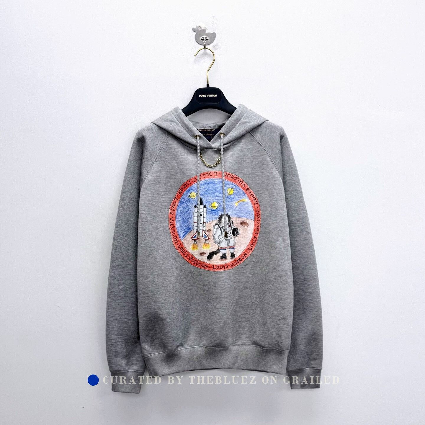 Louis Vuitton Louis Vuitton 26 Cat Astronaut Chain Logo Hoodie Size US M / EU 48-50 / 2 - 1 Thumbnail