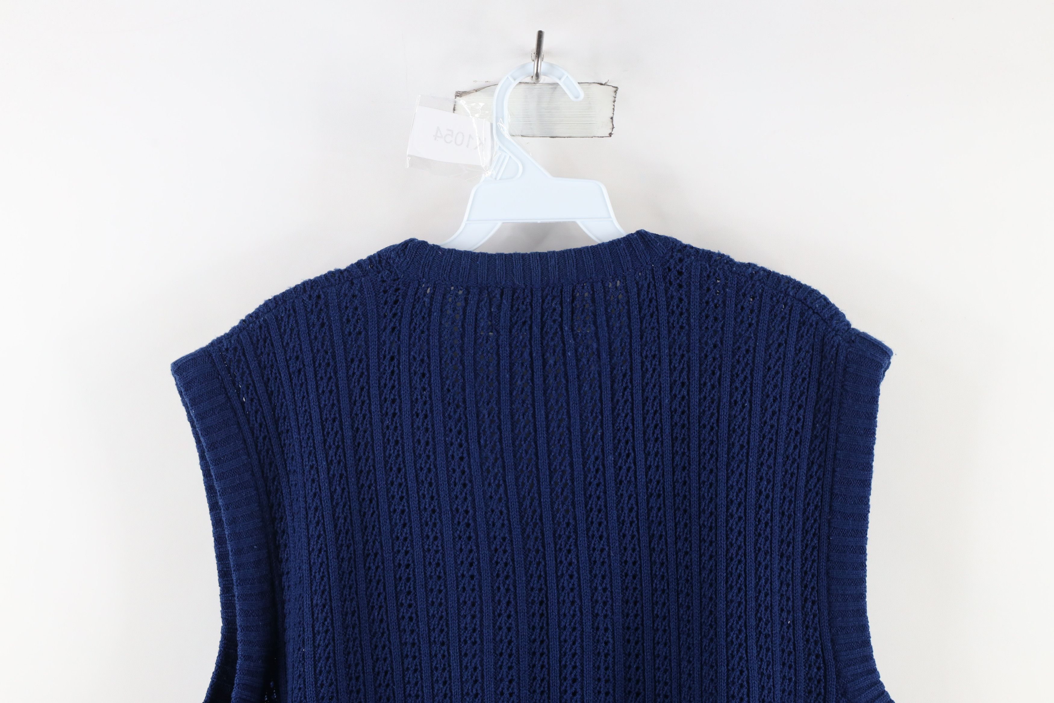 Vintage Vintage 70s Streetwear Ribbed Knit Cardigan Sweater Vest Size M / US 6-8 / IT 42-44 - 10 Thumbnail