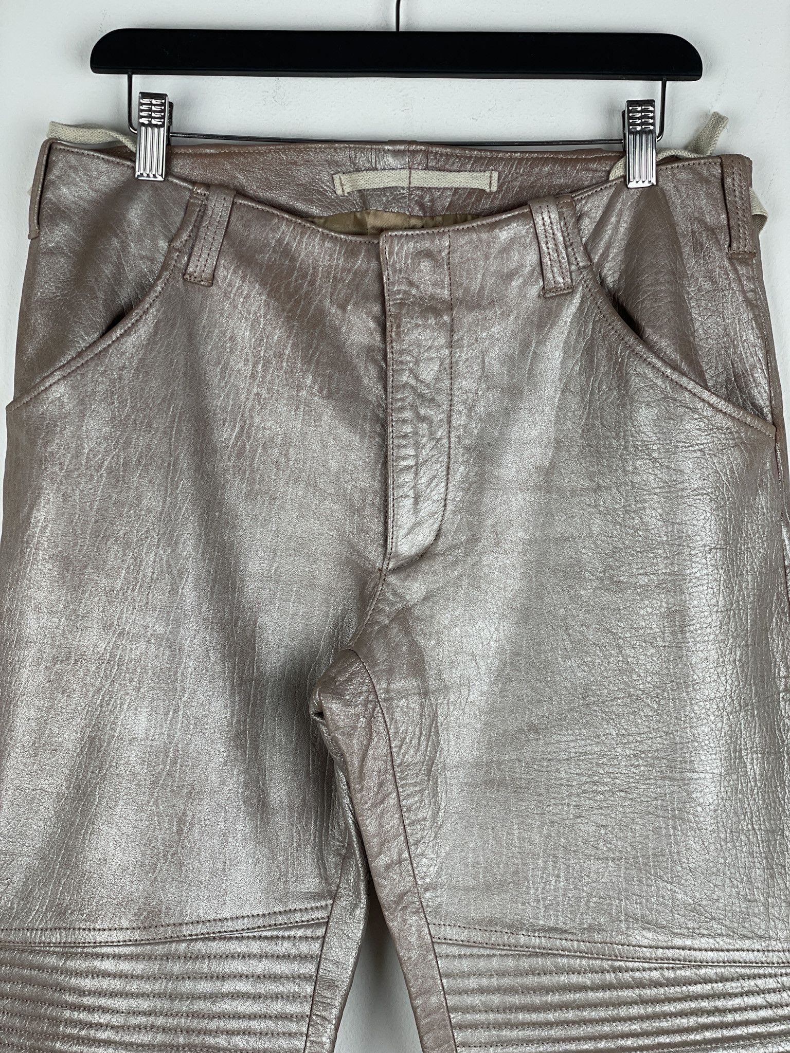 【本人期】 Helmut Lang 99aw Astro Biker Pants Helmut Lang F/W 1999 astro biker leather pants — JAMES VELORIA
