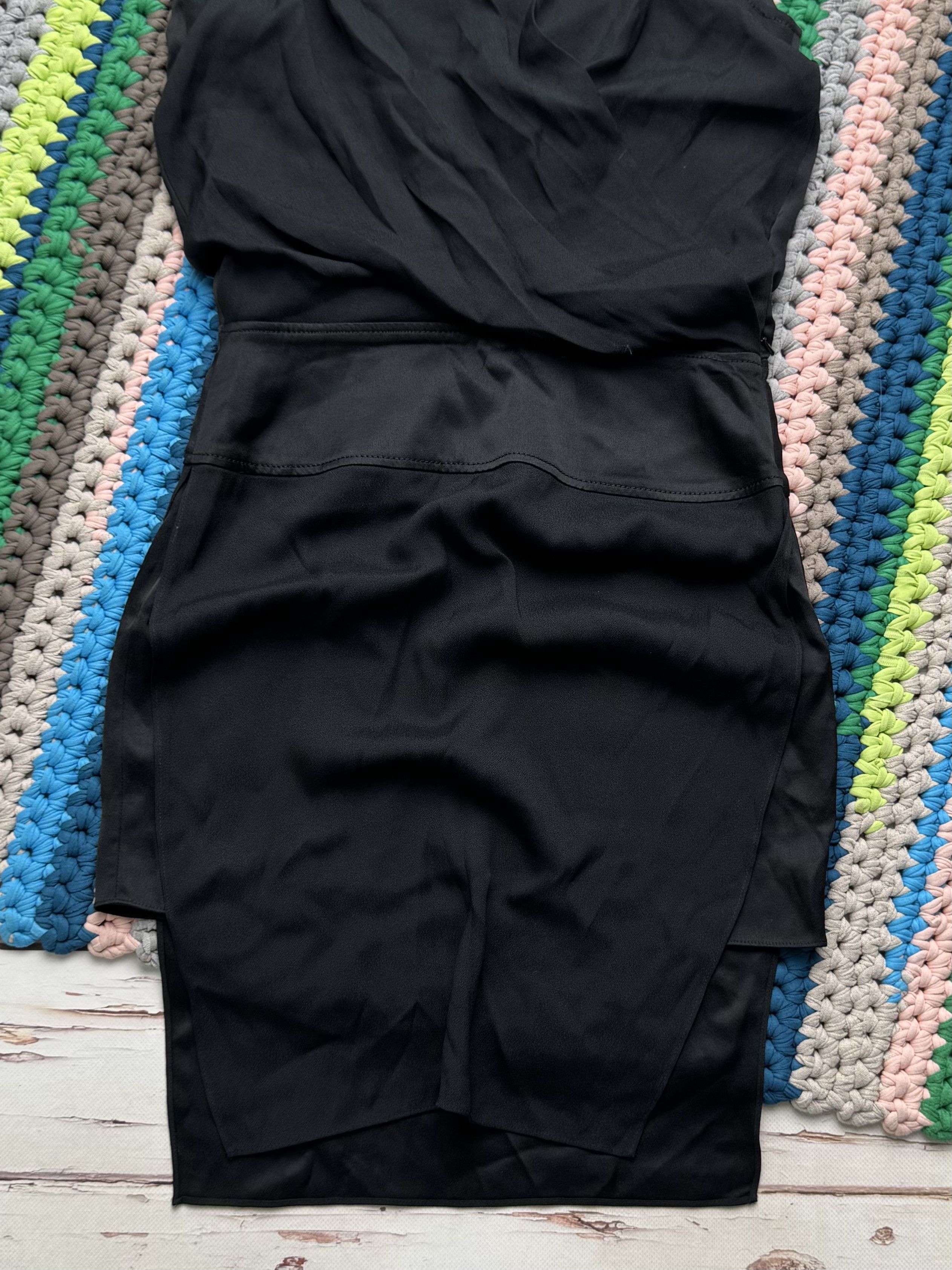 Helmut Lang Helmut Lang Black Dress Sleeveless Draped Mini (D15) Size M / US 6-8 / IT 42-44 - 3 Thumbnail