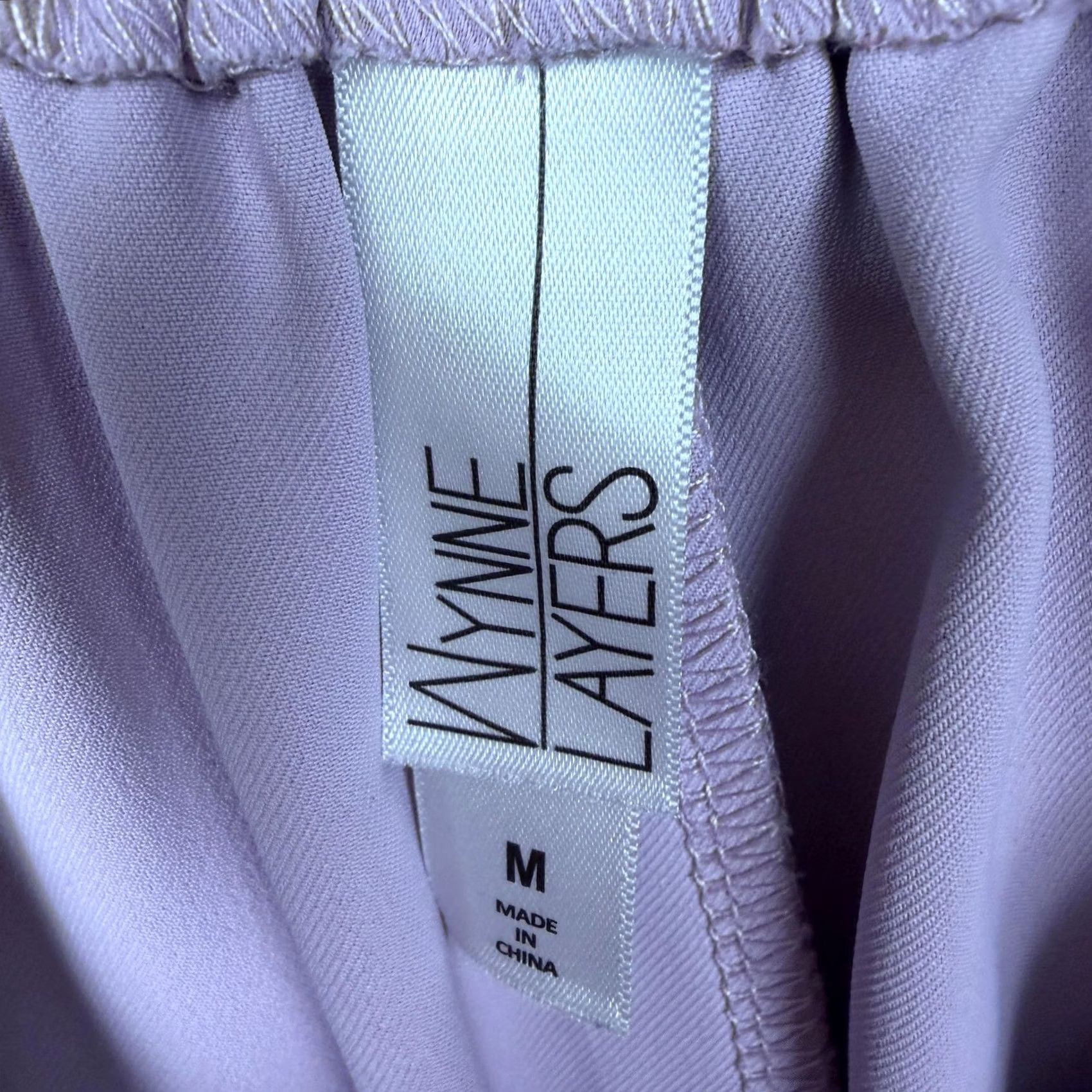 Vintage Wynne Layers Cropped Pants M 30x25 Wide-Leg Palazzo Purple Size 32" / US 10 / IT 46 - 6 Thumbnail