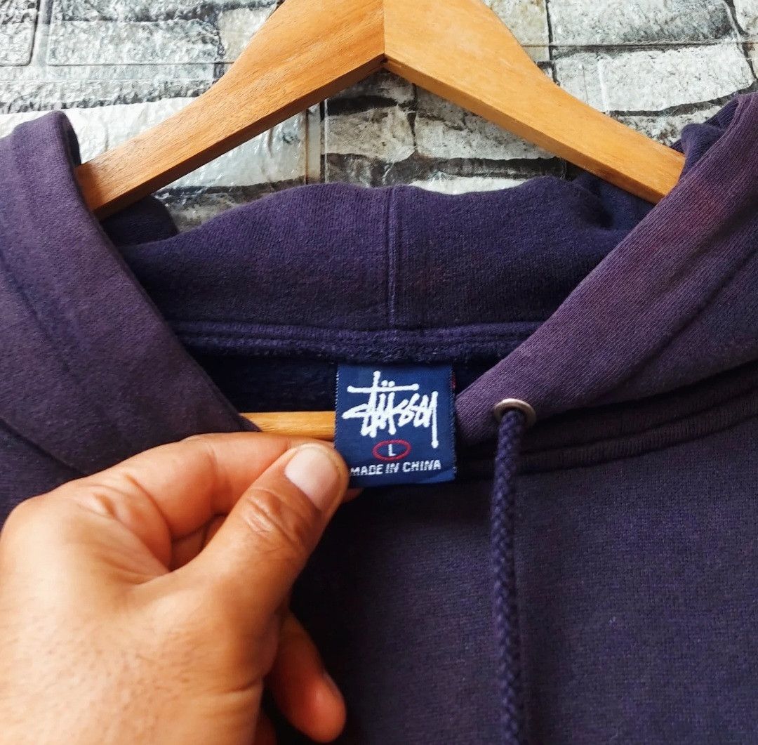 Stussy Vtg 90's STUSSY NYLTA Box Logo Pullover Hoodie Size US L / EU 52-54 / 3 - 3 Thumbnail