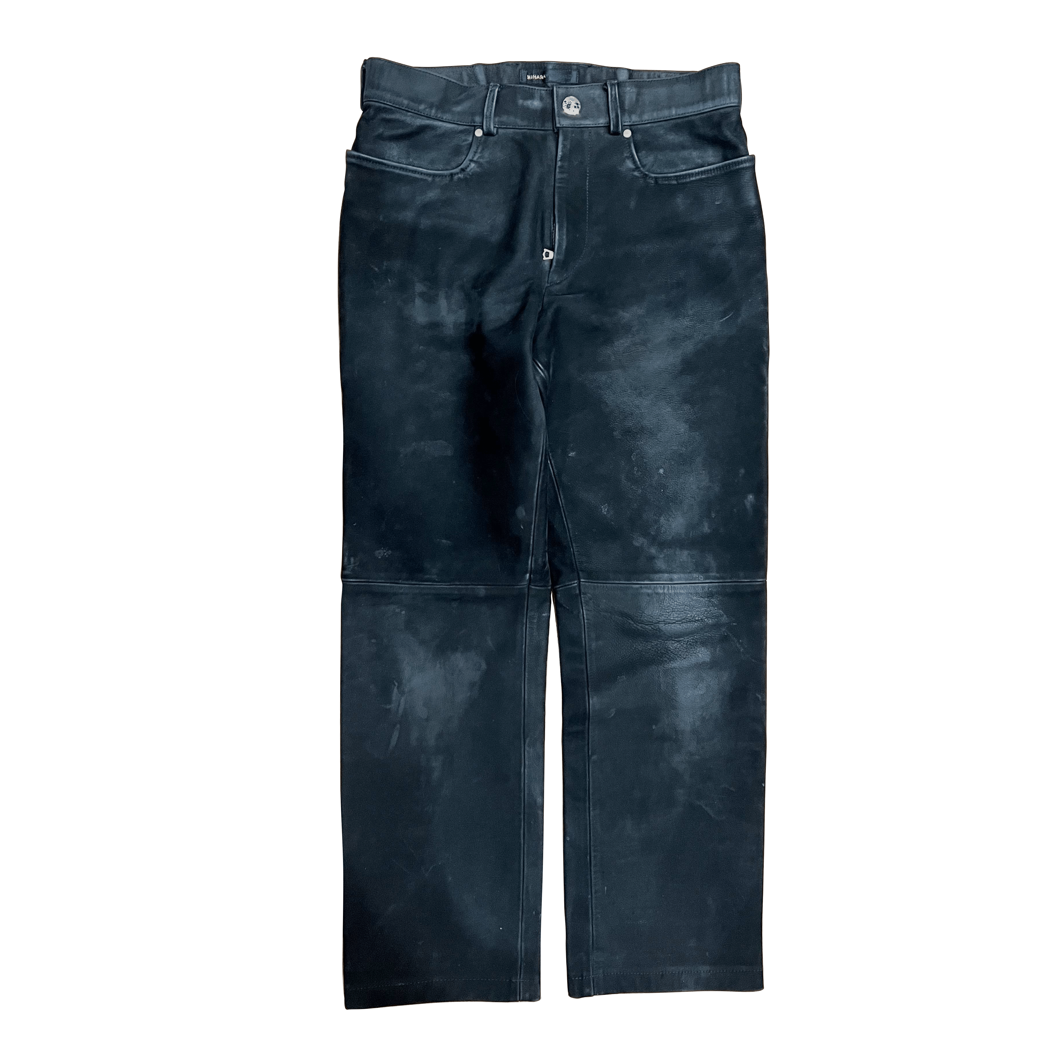 Maison MIHARA YASUHIRO Miharayasuhiro Cowhide Leather Pants Size US 30 / EU 46 - 1 Thumbnail