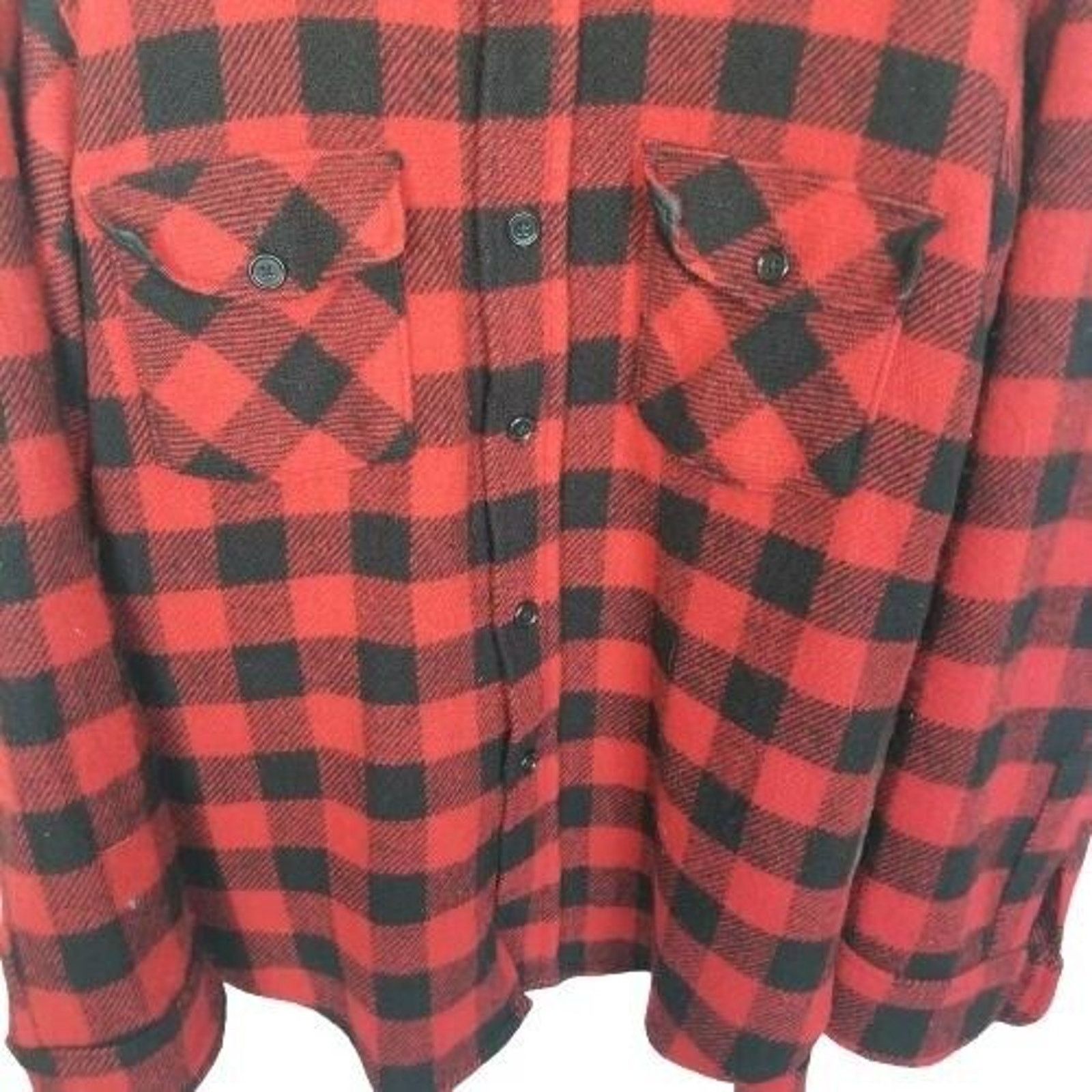 Woolrich Woolen Mills Vintage Woolrich Mens Flannel Shirt Jacket Shacket Size L Size US L / EU 52-54 / 3 - 3 Thumbnail