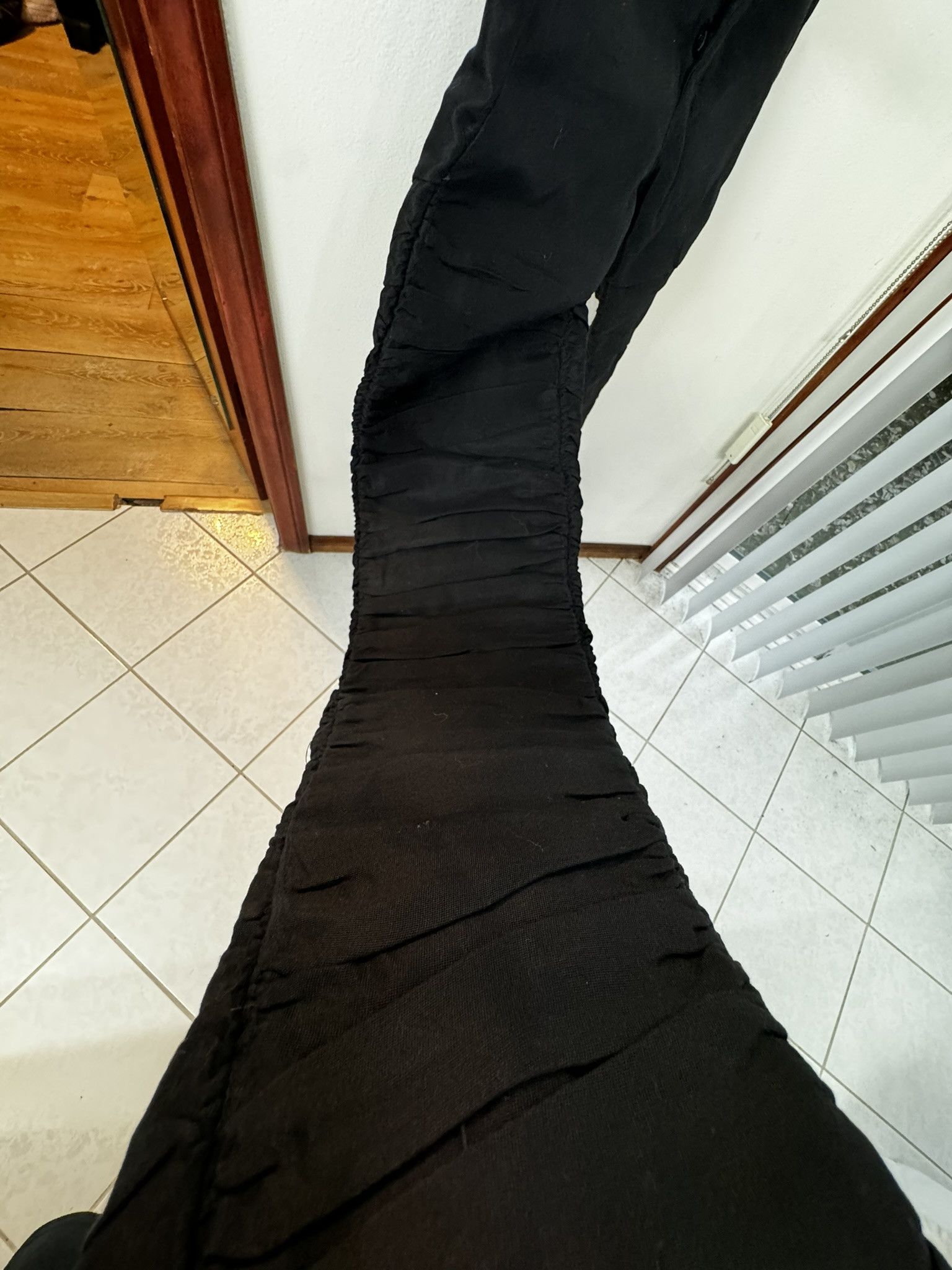 Zam Barrett ZAM BARRETT Silk Layer Ruched "Cocoon" Jeans sz. 46 MSRP$450 Size US 30 / EU 46 - 8 Thumbnail