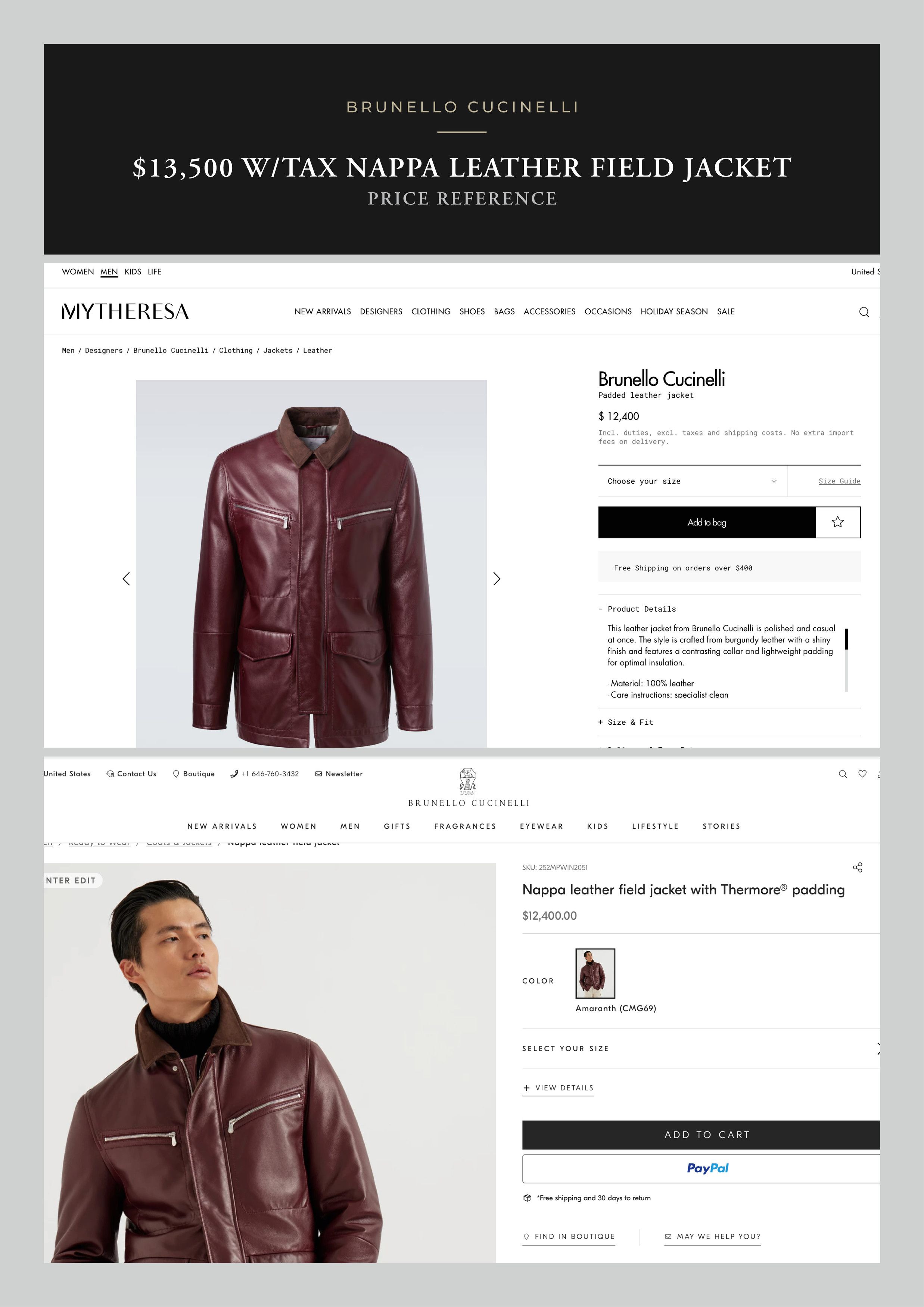 Brunello Cucinelli A Menswear Grail, Rare $13,500 Nappa Leather Jacket Size US XL / EU 56 / 4 - 11 Thumbnail