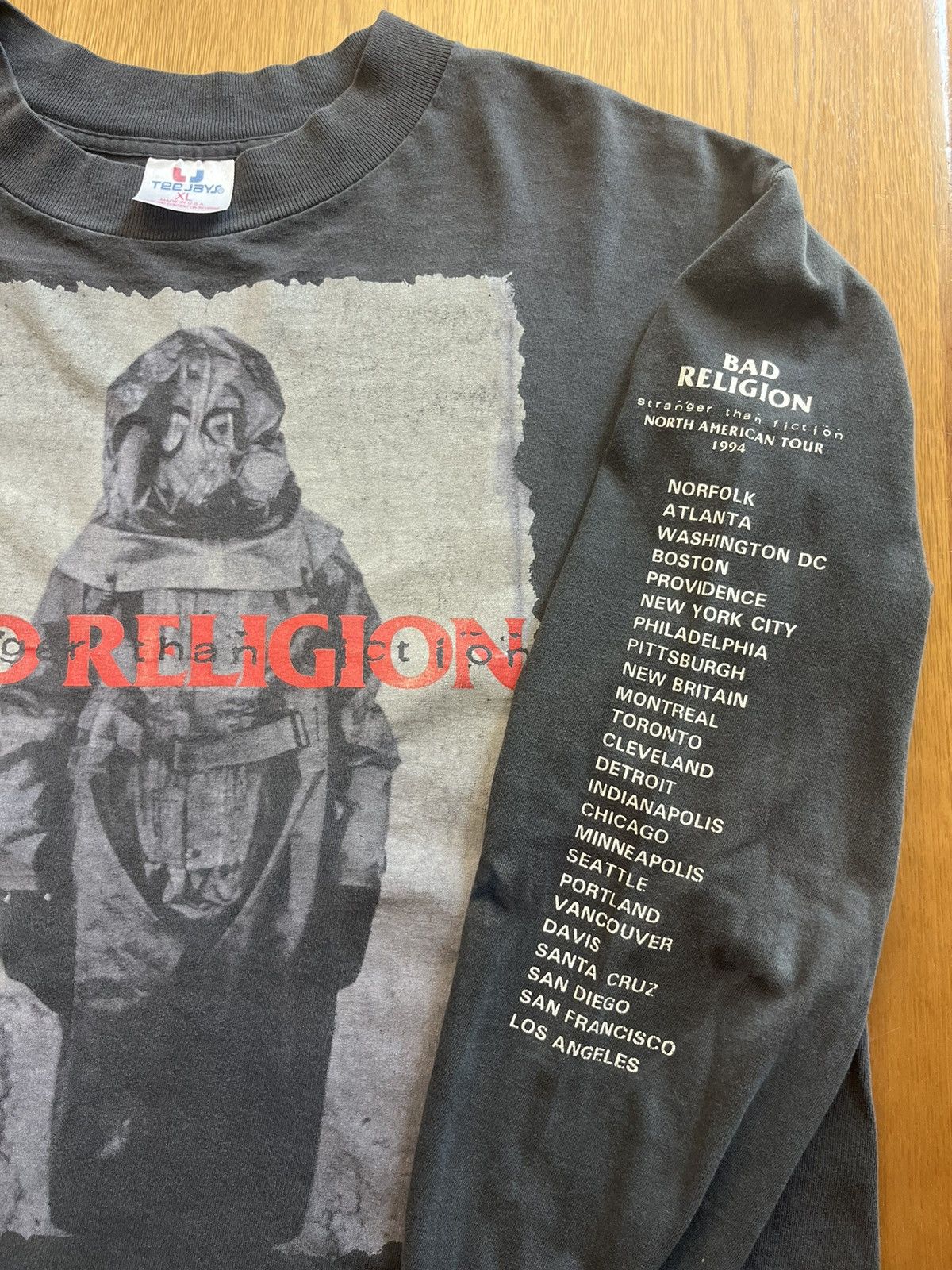 Band Tees Vtg BAD RELIGION Strager than fiction North america 1994’s Size US XL / EU 56 / 4 - 9 Thumbnail