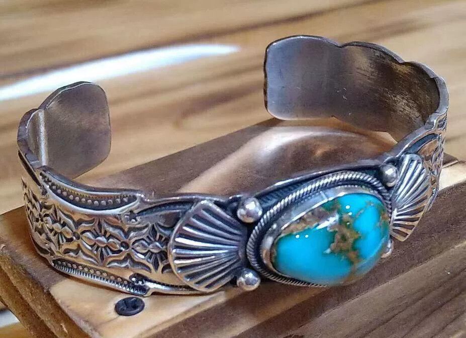 Japanese Brand Navajo Gary Reeves Turquoise Bracelet Size ONE SIZE - 1 Thumbnail