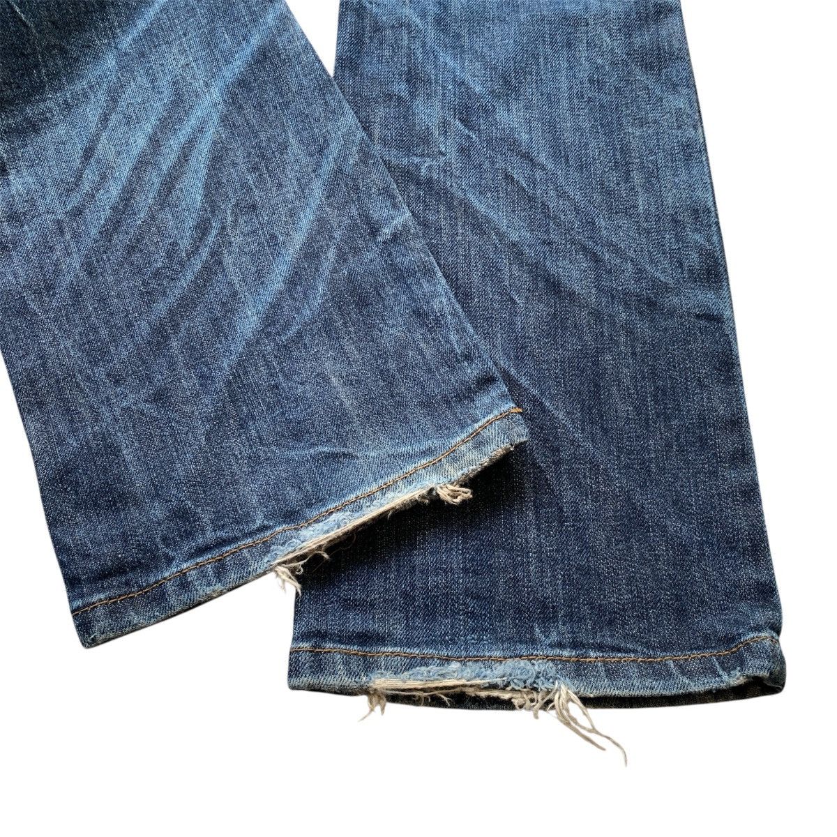 If Six Was Nine Piolla Distressed Clawmark ifsix LGB KMRII Flared Jeans Size US 29 - 11 Thumbnail