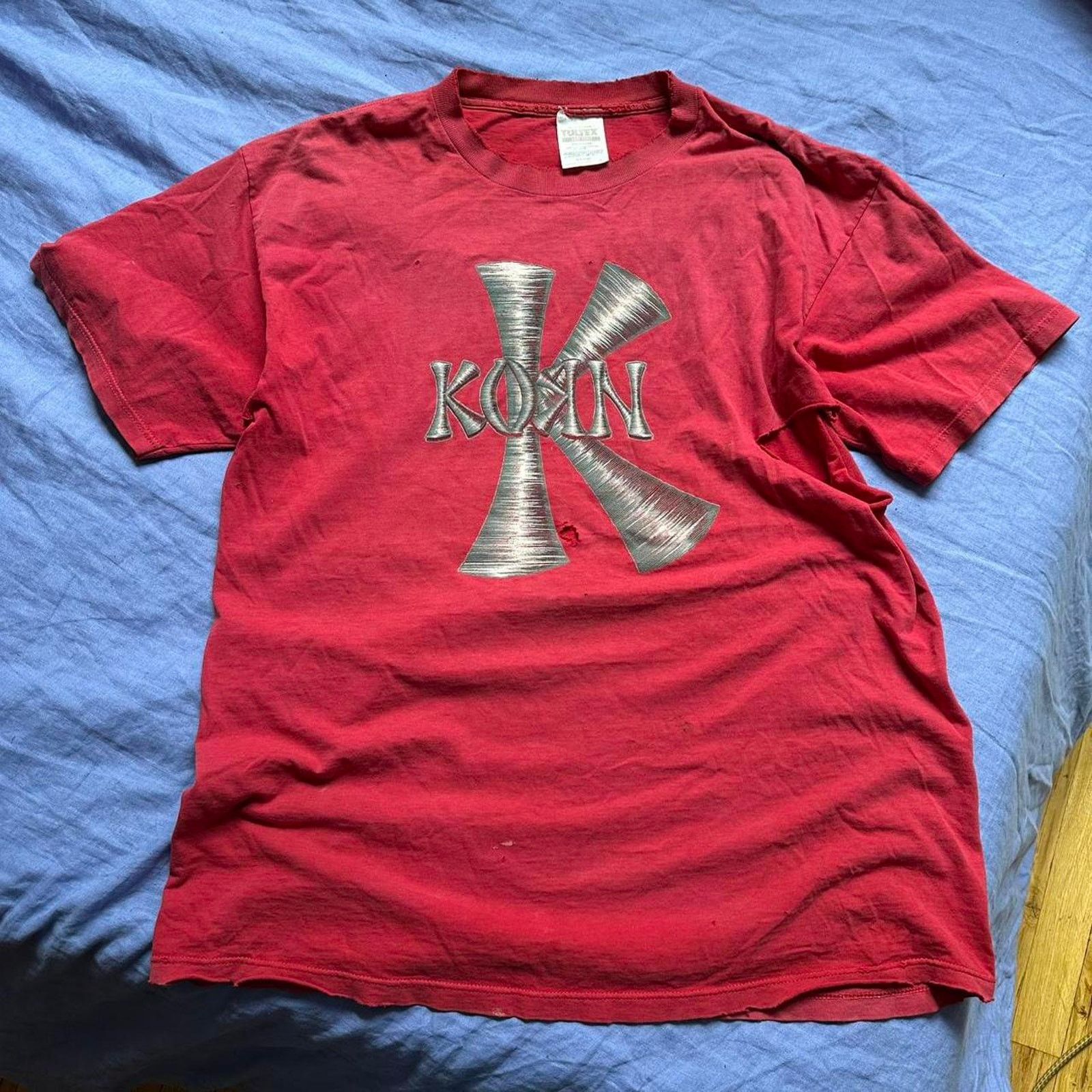 Band Tees × Tultex × Vintage Rare vintage 00s 90s korn shirt Size US XL / EU 56 / 4 - 4 Thumbnail