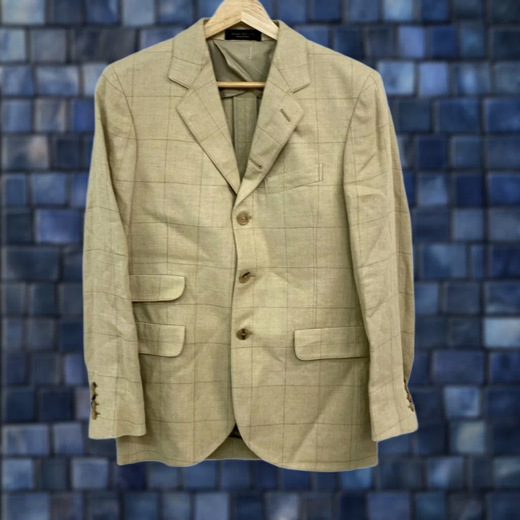 Ralph Lauren RRL Ralph Lauren Silk Linen Jacket Size 36S Beige 3Buttoned good condition Used Mens Size US XXS / EU 40 - 1 Thumbnail