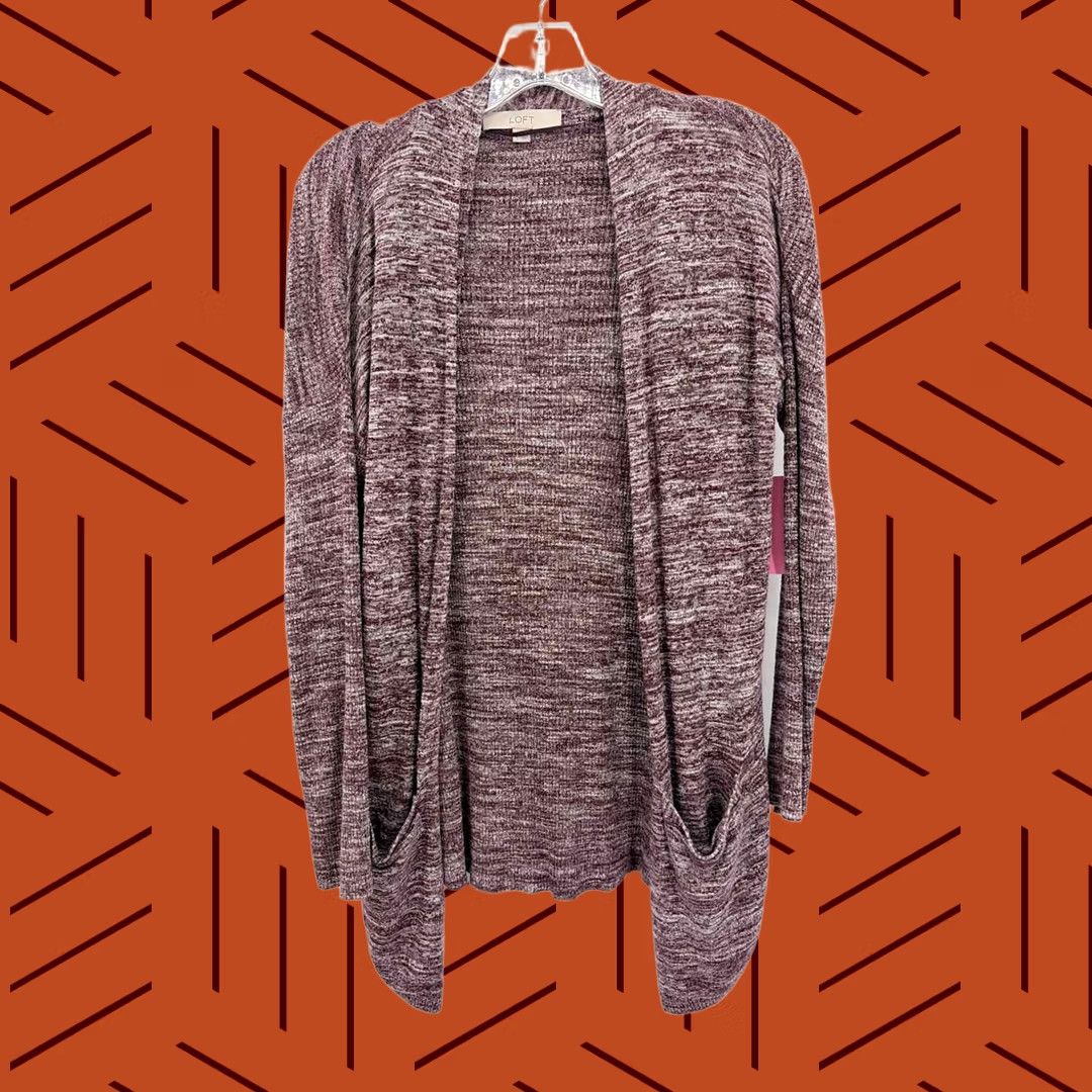 Loft Loft Purple Cardigan Sweater Small Size S / US 4 / IT 40 - 1 Thumbnail
