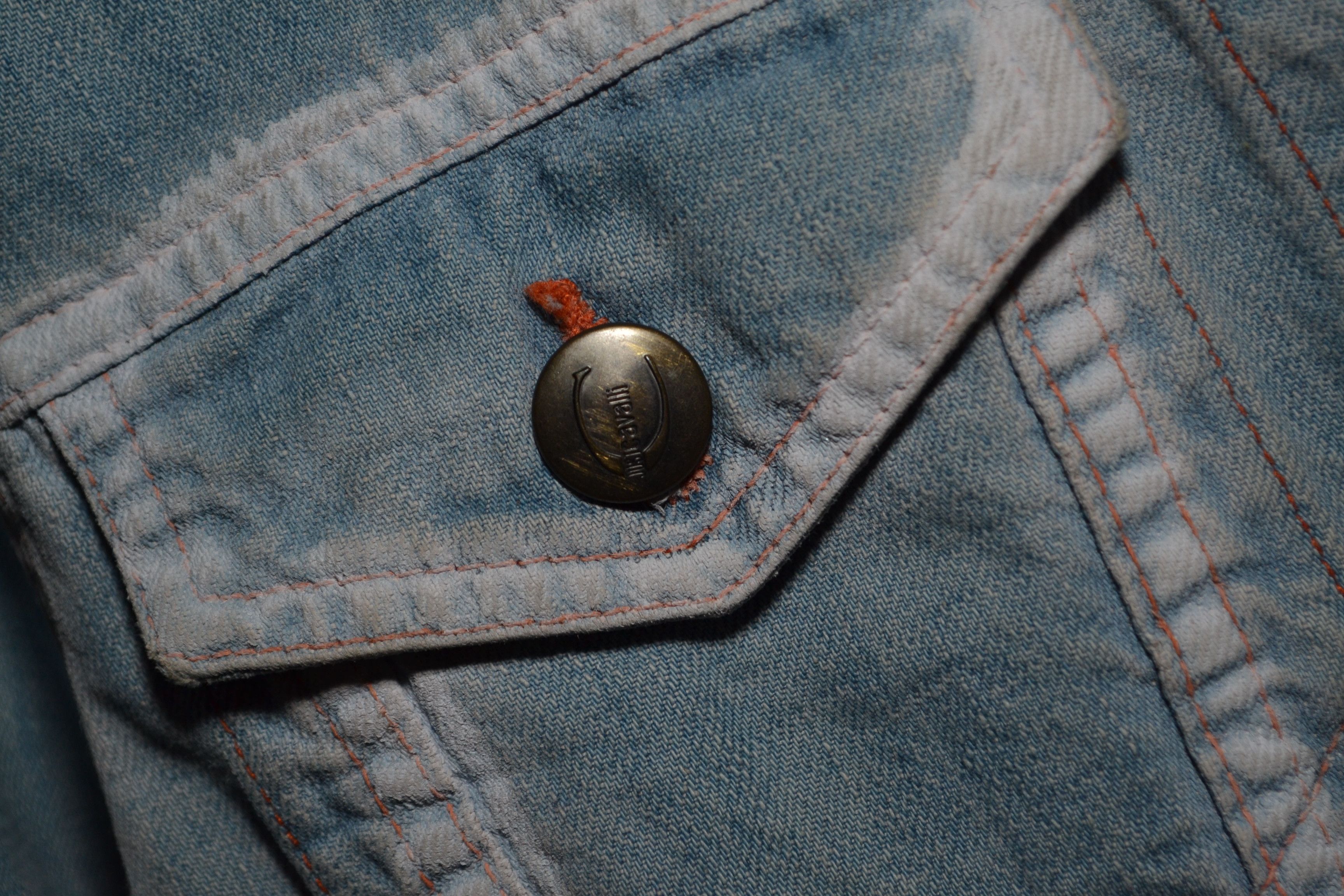 Just Cavalli Just Cavalli Vintage Jacket Rooster Print Bleached Denim S Size S / US 4 / IT 40 - 7 Thumbnail