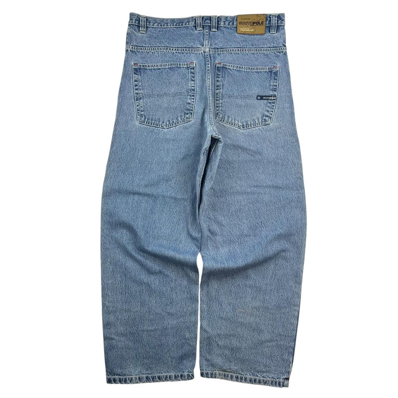 Southpole Vintage Baggy Southpole Denim Light Wash Jeans - Waist: 40” Size US 40 / EU 56 - 1 Thumbnail